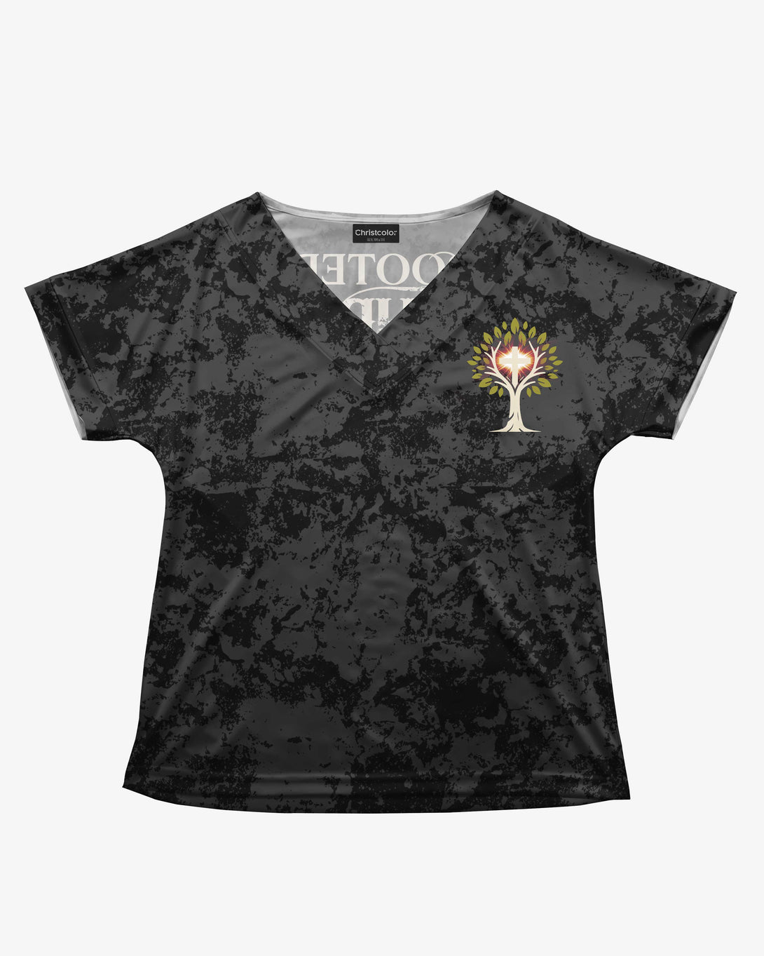 Rooted in Christ, Blooming as a Mom All Over Print V-Neck Dolman Sleeves Shirt