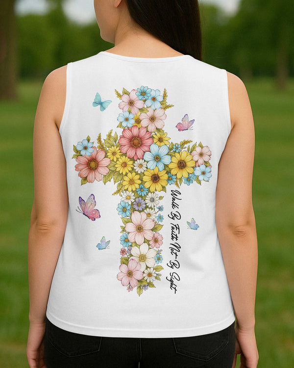 Walk By Faith Not By Sight V-neck Tank Top
