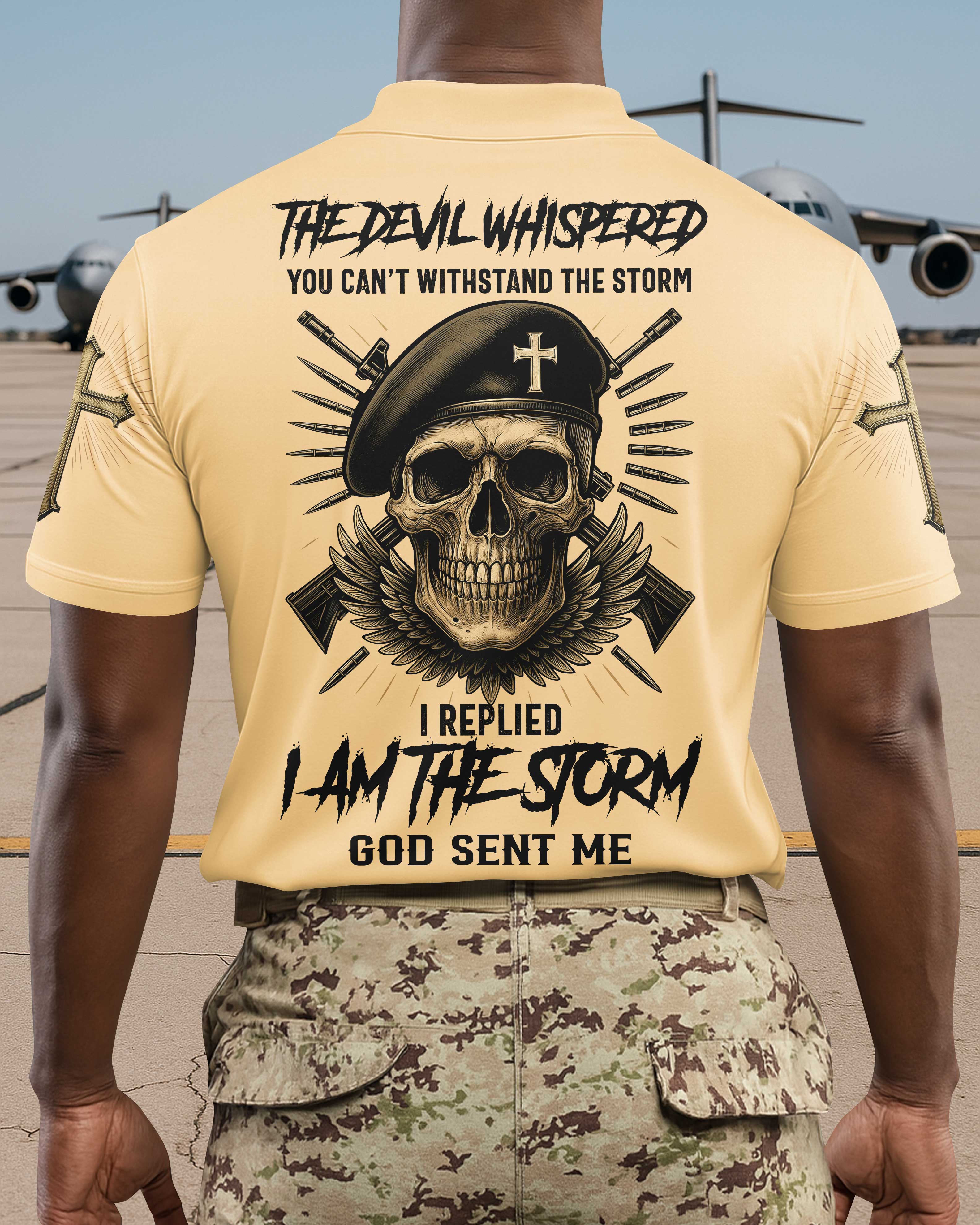 The Devil Whispered You Can't Withstand The Storm Polo