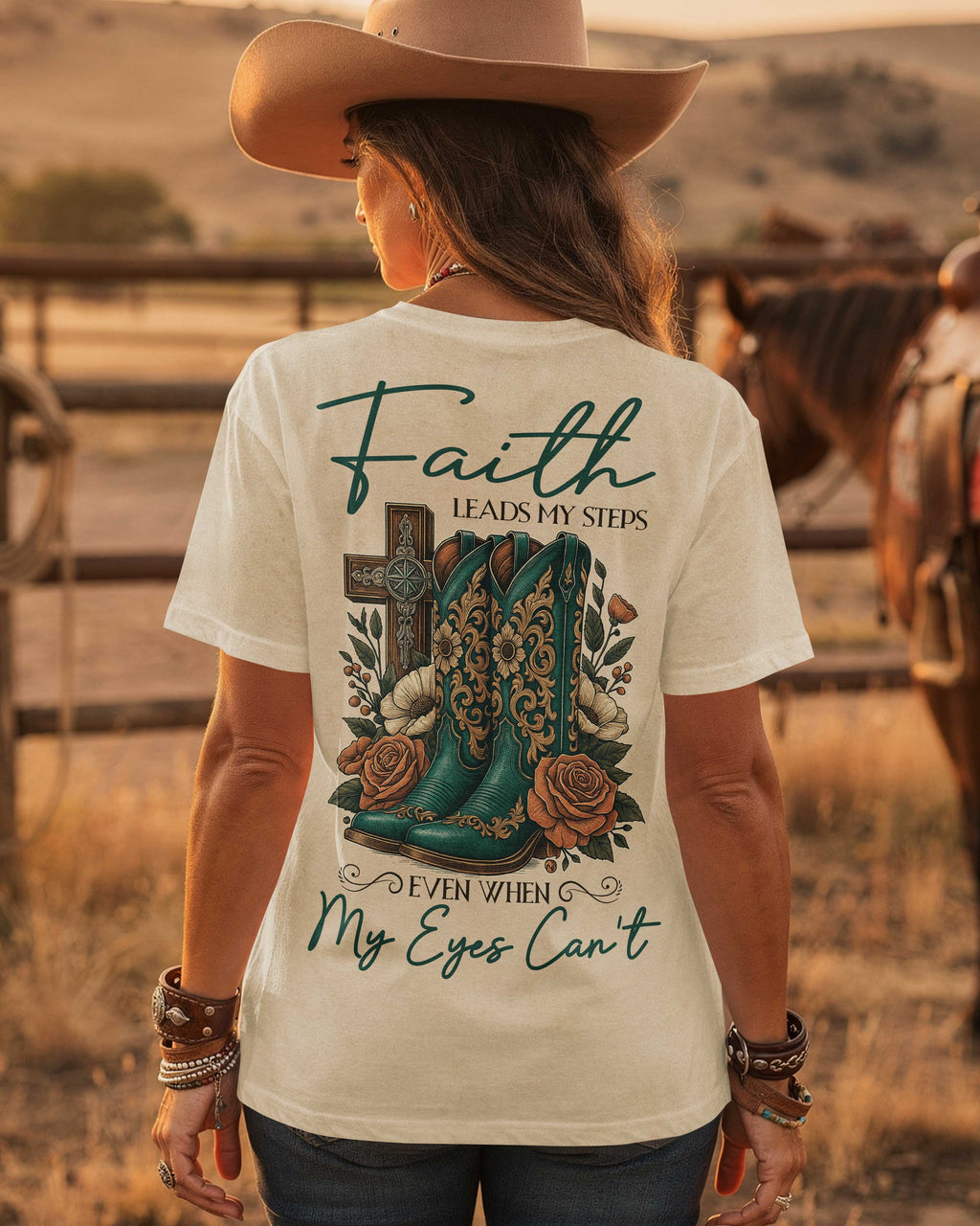 Faith Leads My Steps Even When My Eyes Can't T-Shirt