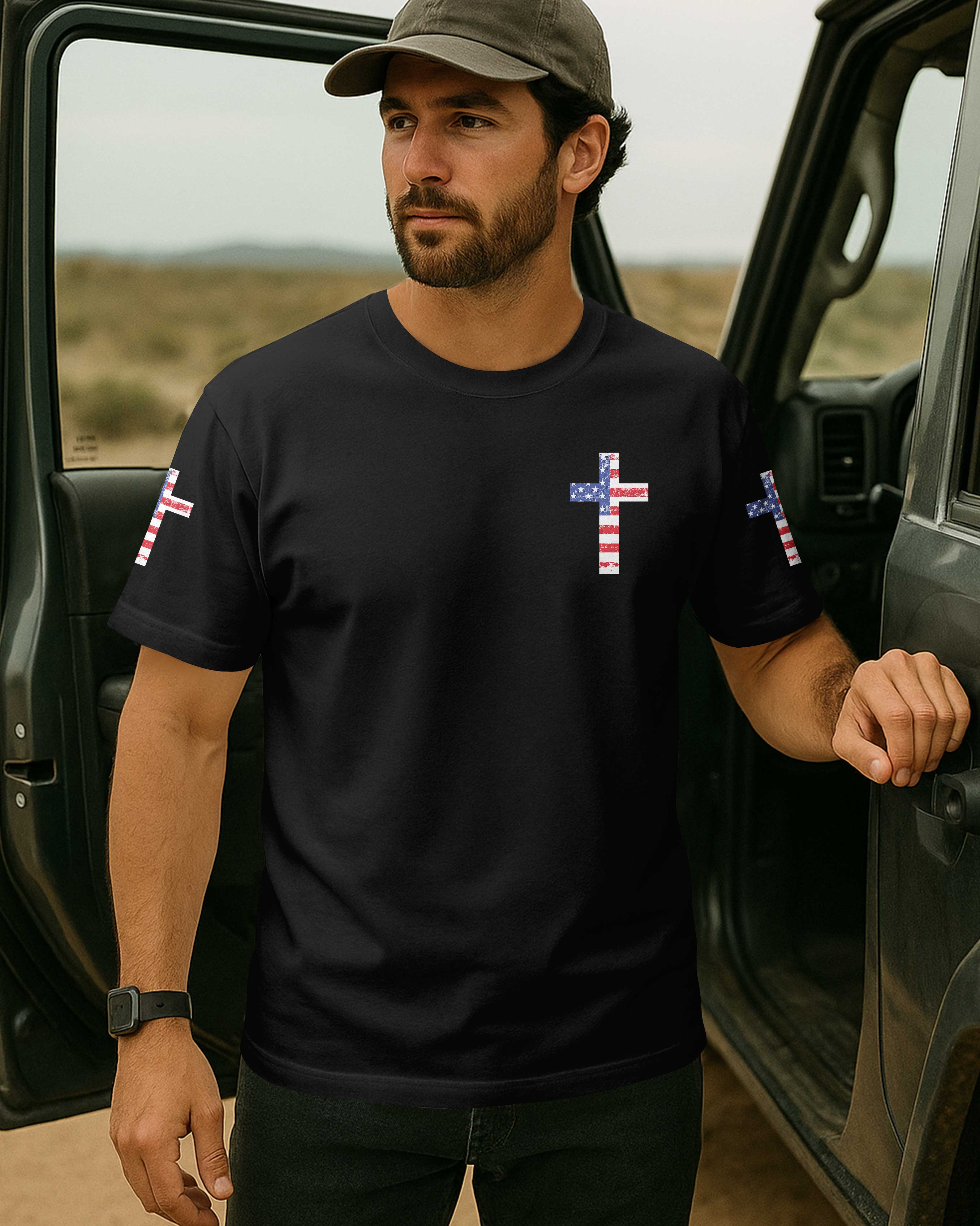 God Family Country In That Order All Over Print T-Shirt