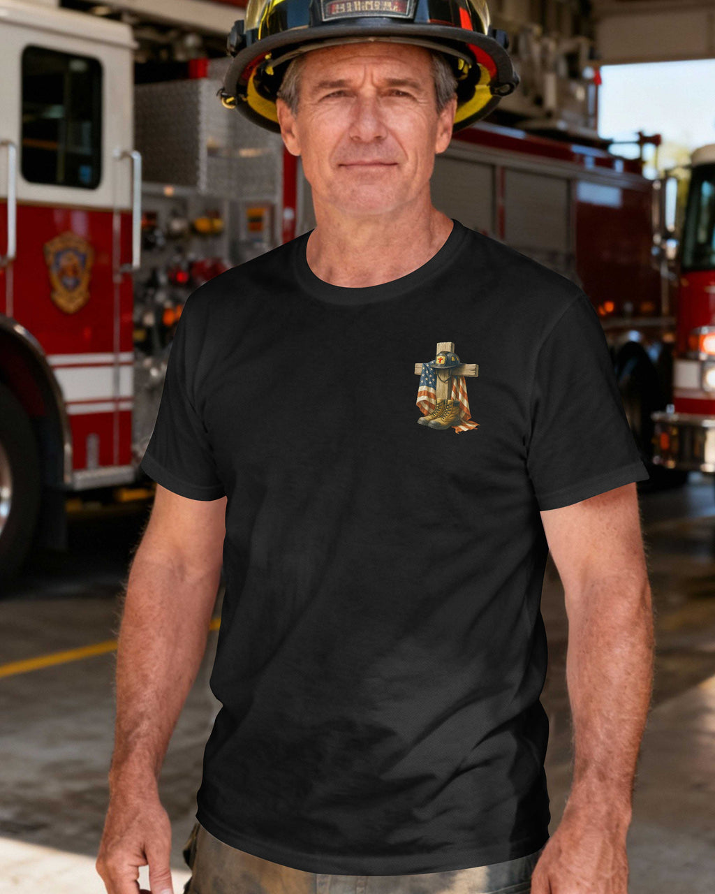 Firefighter By Duty Christian By Choice T-Shirt