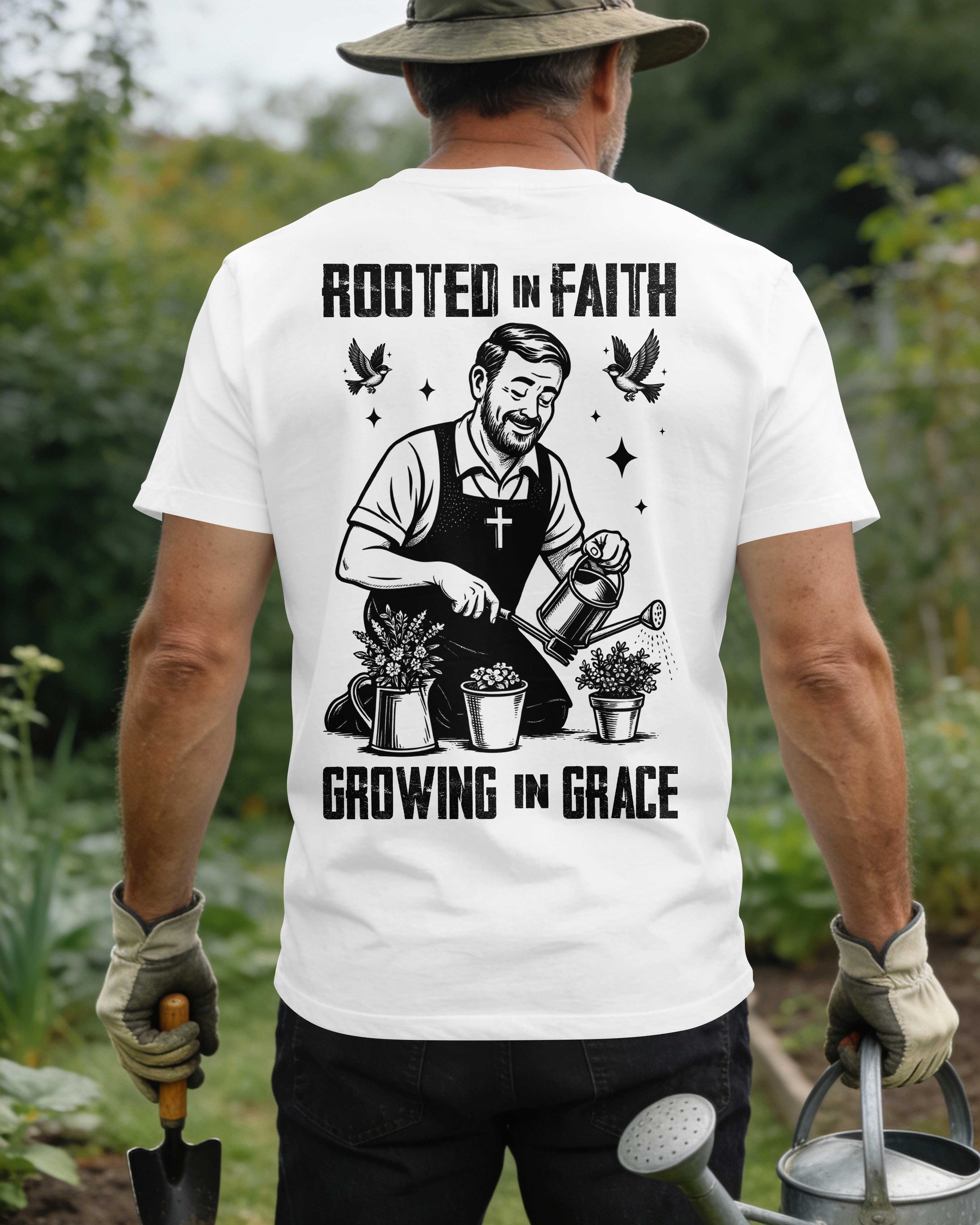 Rooted In Faith Growing In Grace T-Shirt