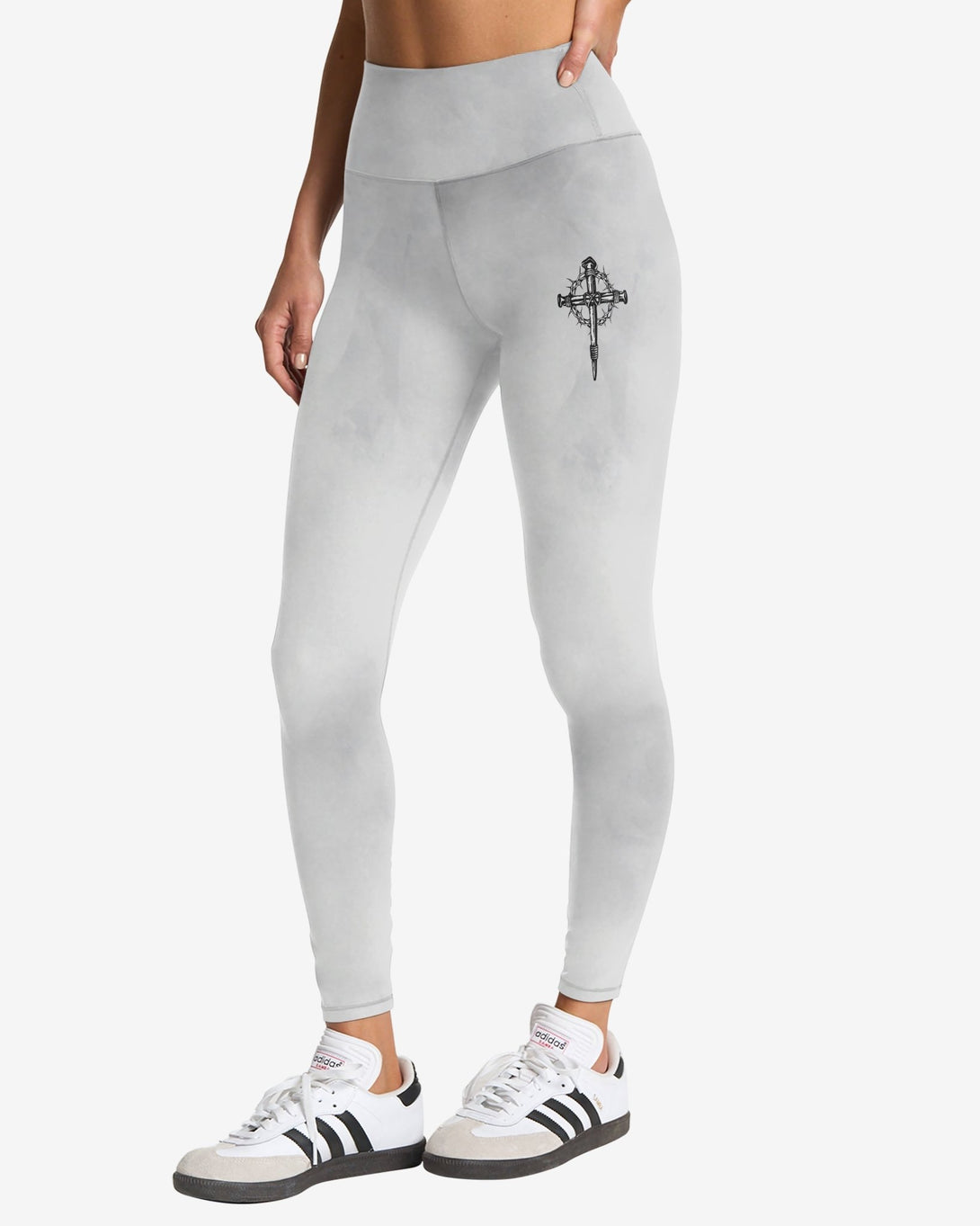 Yet He Chose Me All Over Print Leggings - Christ Color