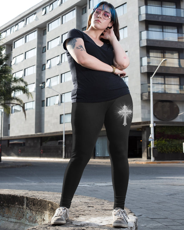The Way The Truth And The Life All Over Print Leggings - Christ Color