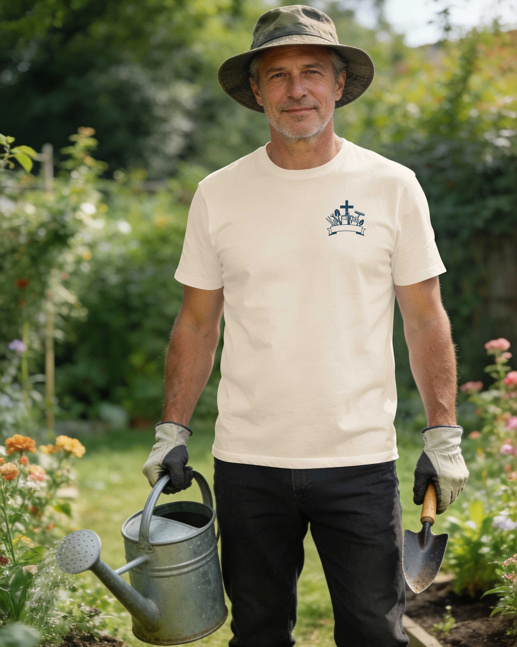 I Tend The Garden Before Me While Christ Tends The Heart Within Me T-Shirt