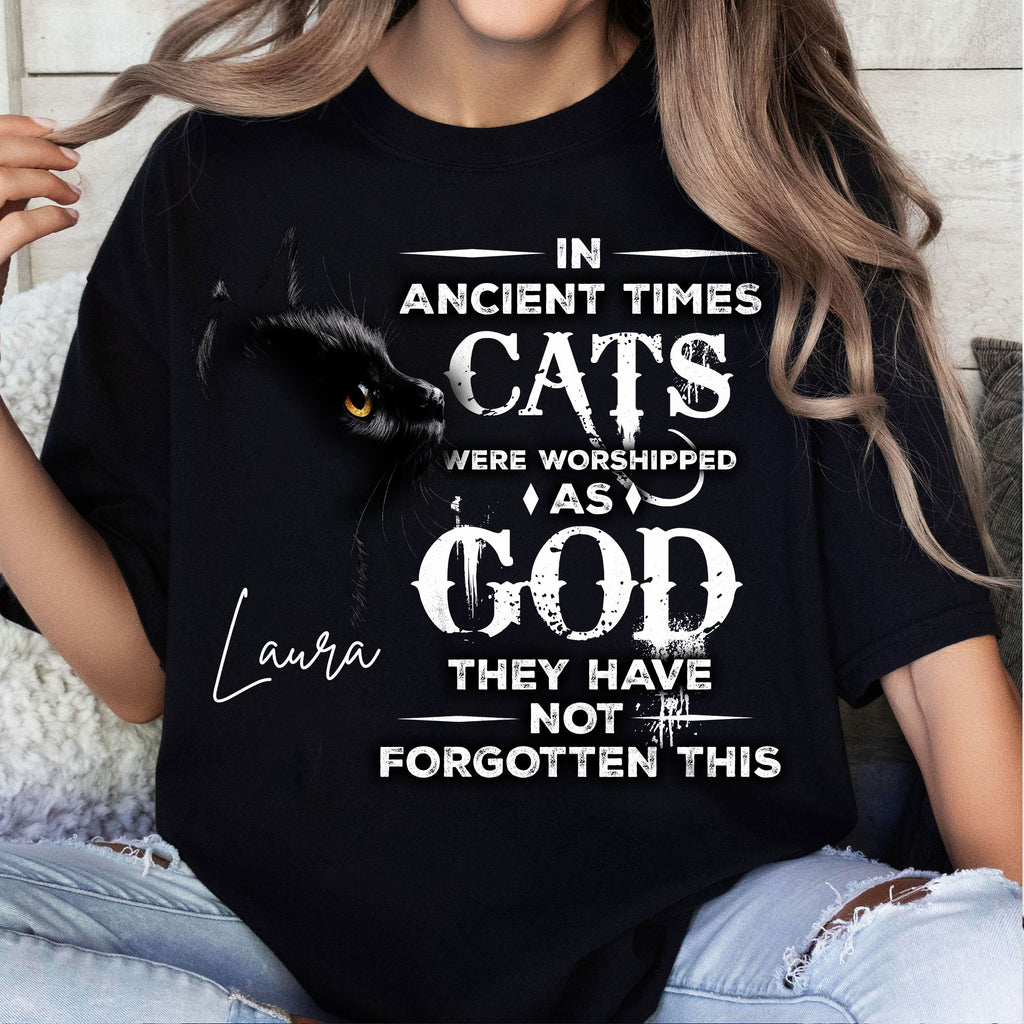 In Ancient Times Cats Were Worshipped As God They Have Not Forgotten This T-Shirt