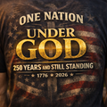 One Nation Under God 250 Years And Still Standing 1776 ★ 2026 T-Shirt