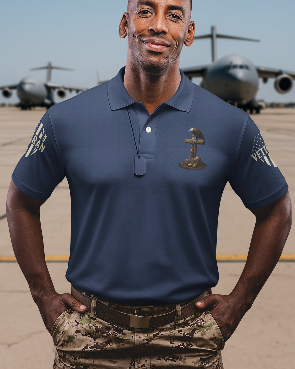 Veteran By Duty Christian By Choice Polo