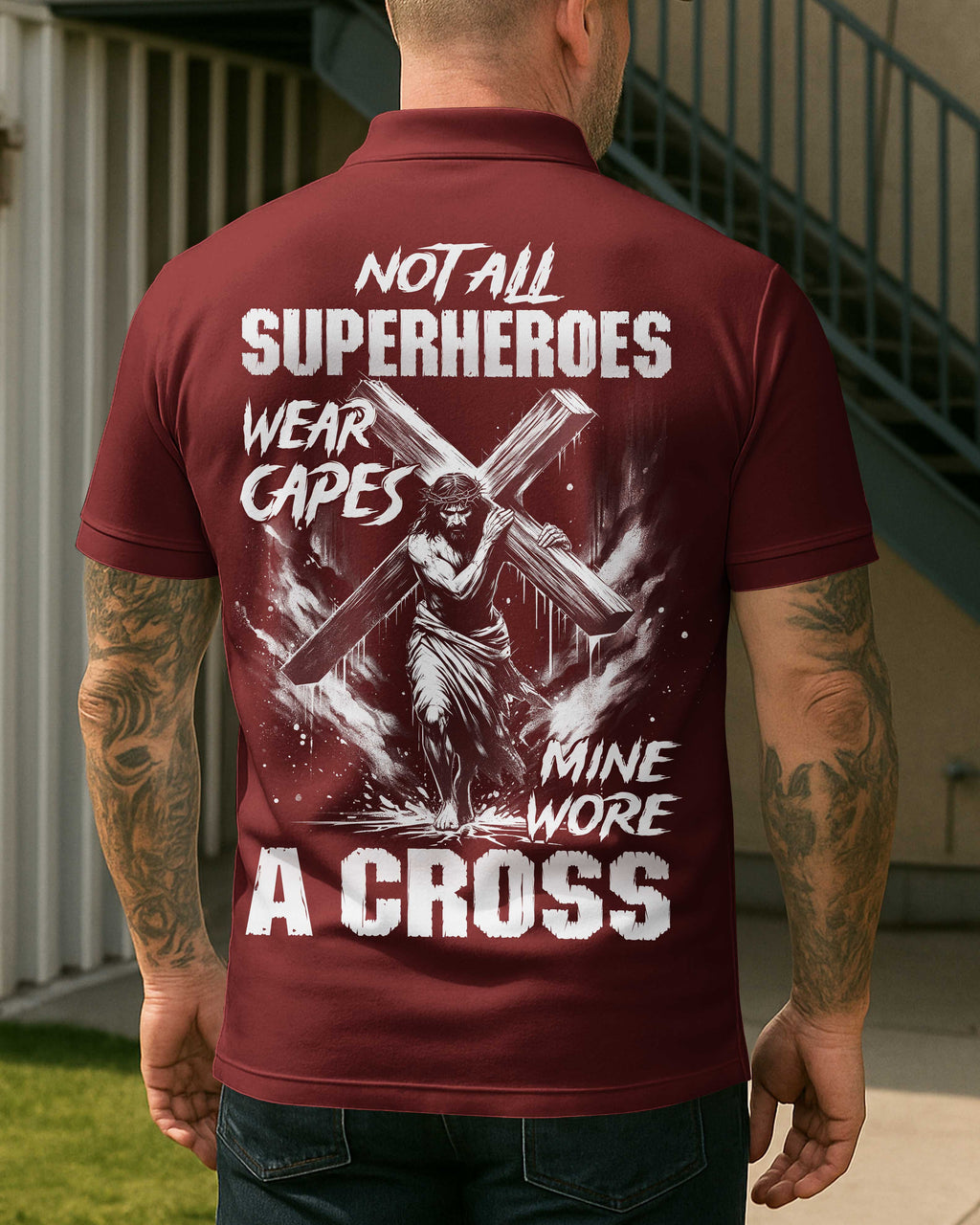 Not All Superheroes Wear Capes All Over Print Polo T-Shirt