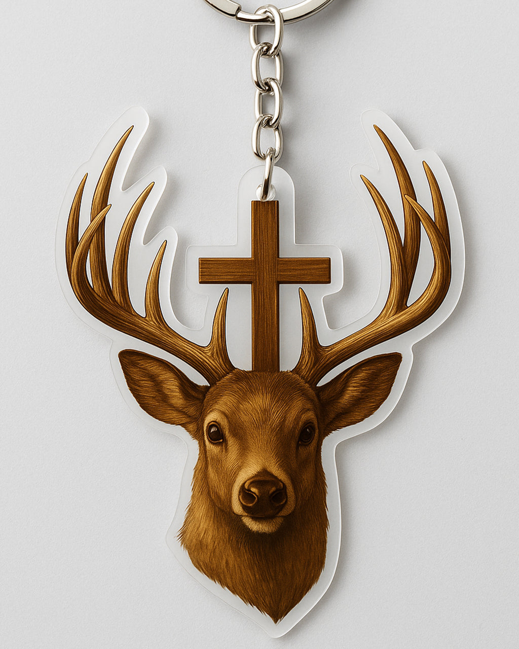 Hunting in my veins Jesus in my heart Personalized Keychain