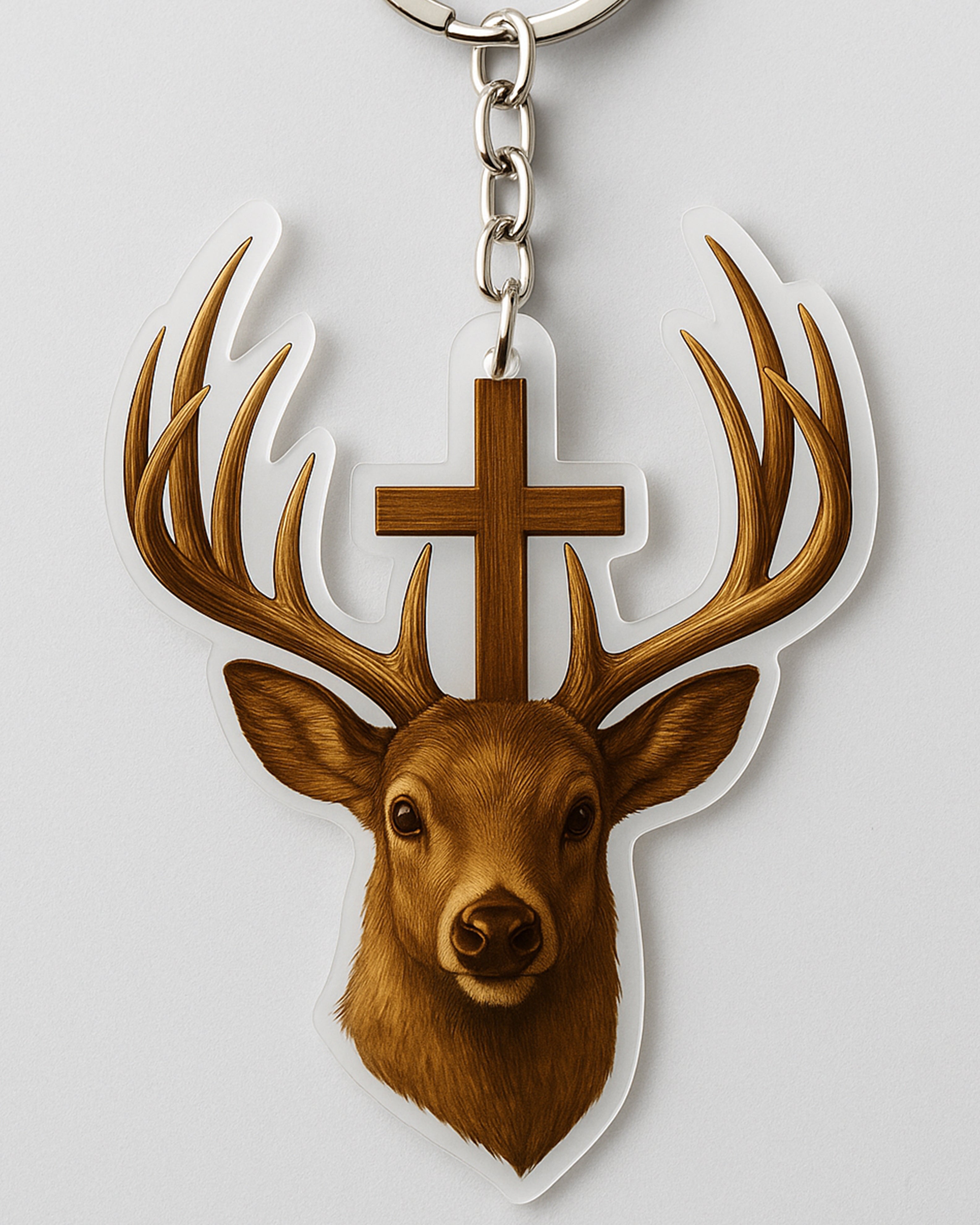 Hunting in my veins Jesus in my heart Personalized Keychain