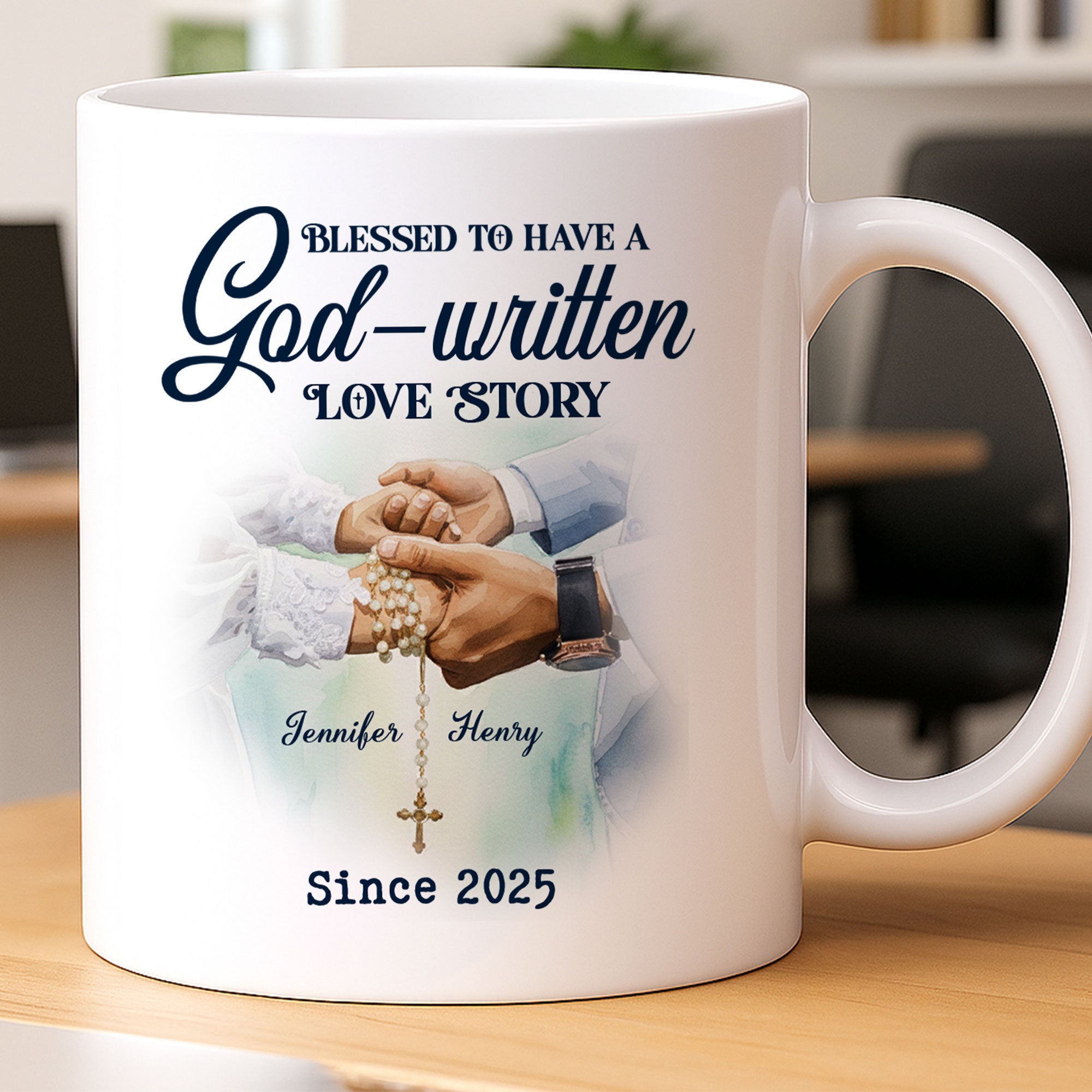 Bless To Have God-written Love Story Personalized Mug