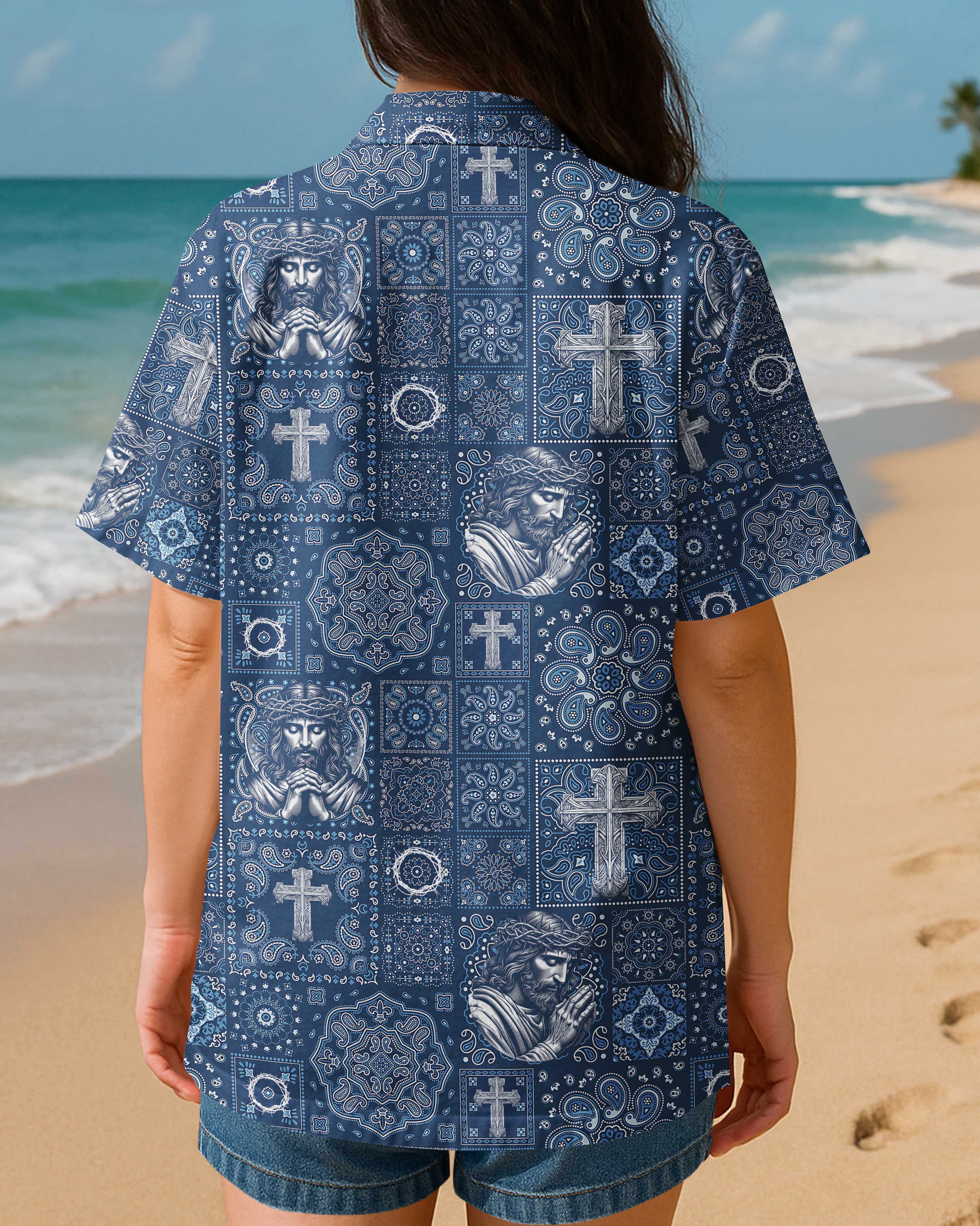 Sacred Cross Bandana Hawaiian T-Shirt
