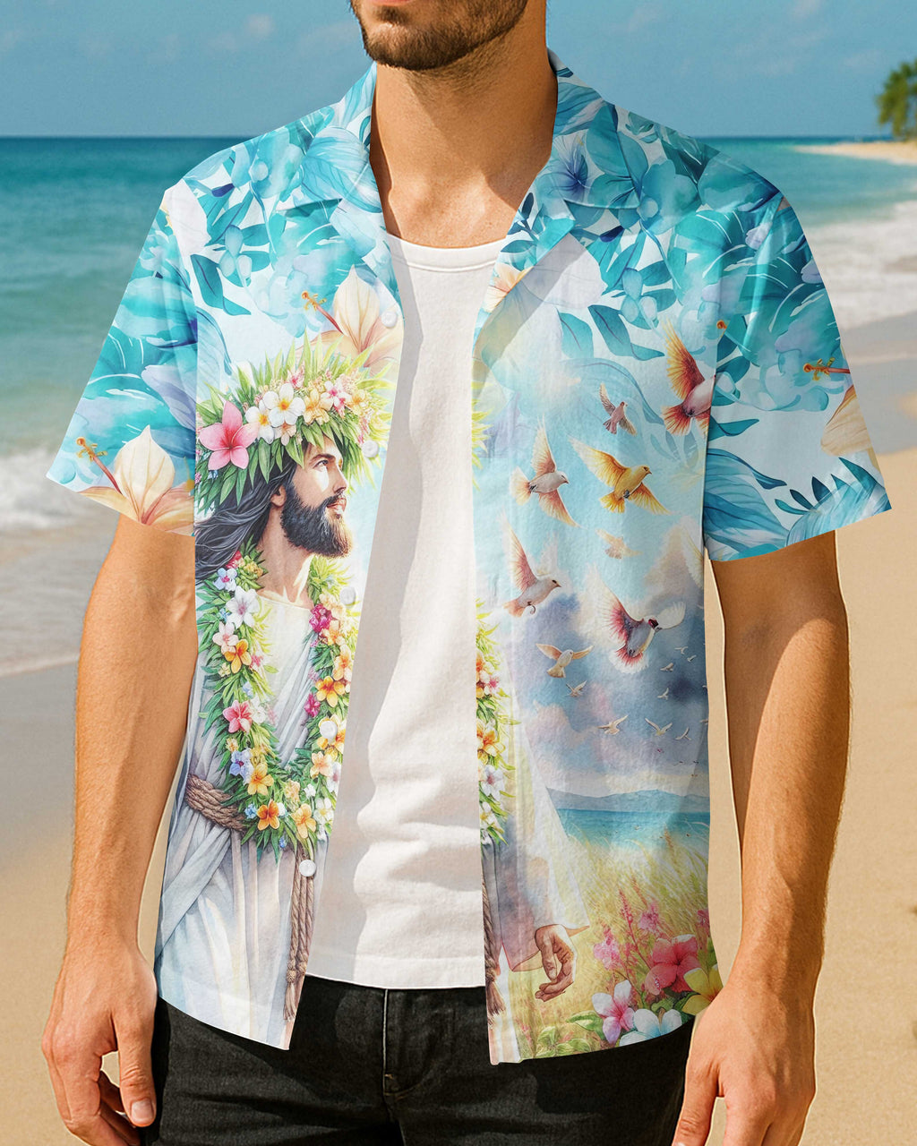 Be the Light Tropical Hawaiian T-Shirt