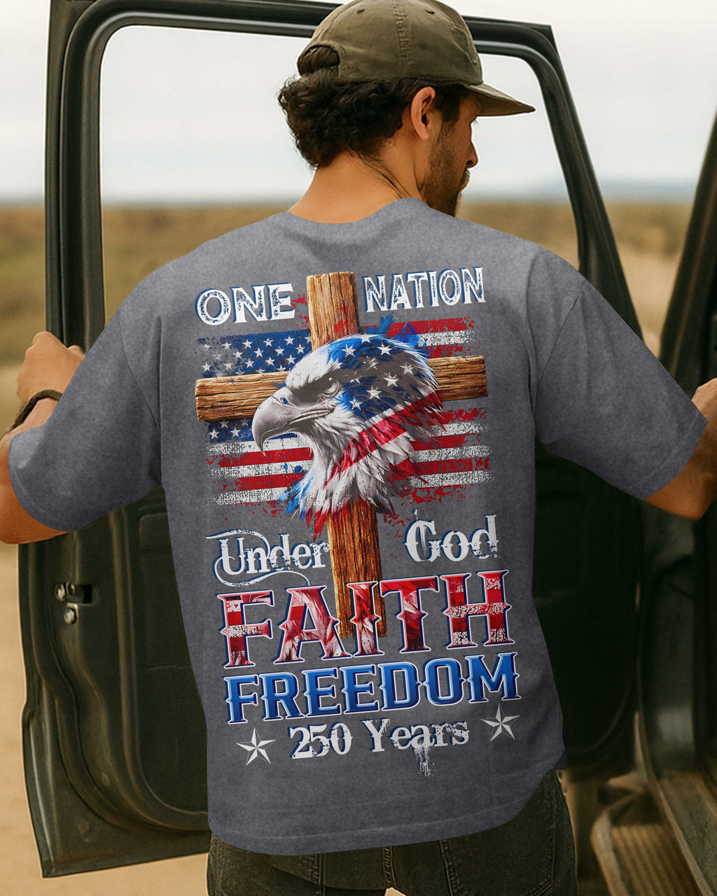 Patriotic Cross Eagle T-shirt T-Shirt