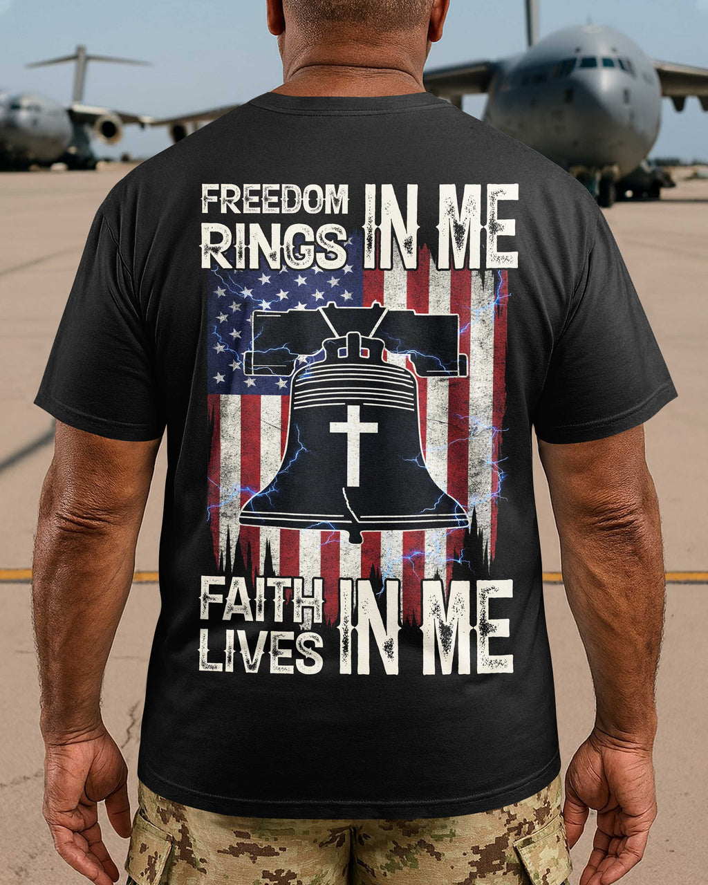 Freedom Rings In Me Faith Lives In Me T-Shirt