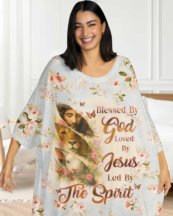 Blessed By God Loved By Jesus Led By The SPirit All Over Print Sleep Tee