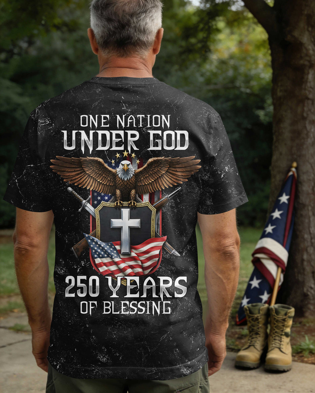 One Nation Under God 250 Years Of Blessing T-Shirt
