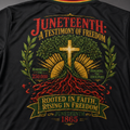 Juneteenth: A Testimony Of Freedom T-Shirt
