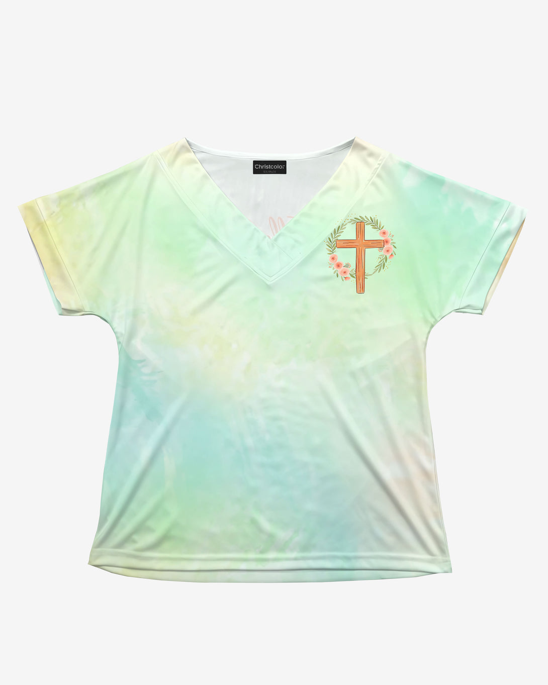 Grace-Filled Mama, Joy-Filled Home All Over Print V-Neck Dolman Sleeves Shirt