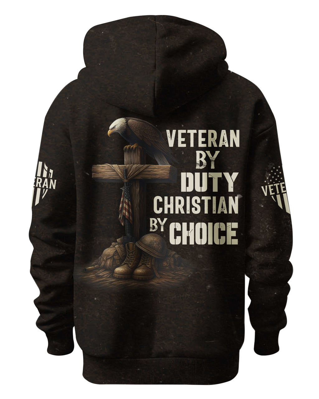 Veteran By Duty Christian By Choice Hoodie