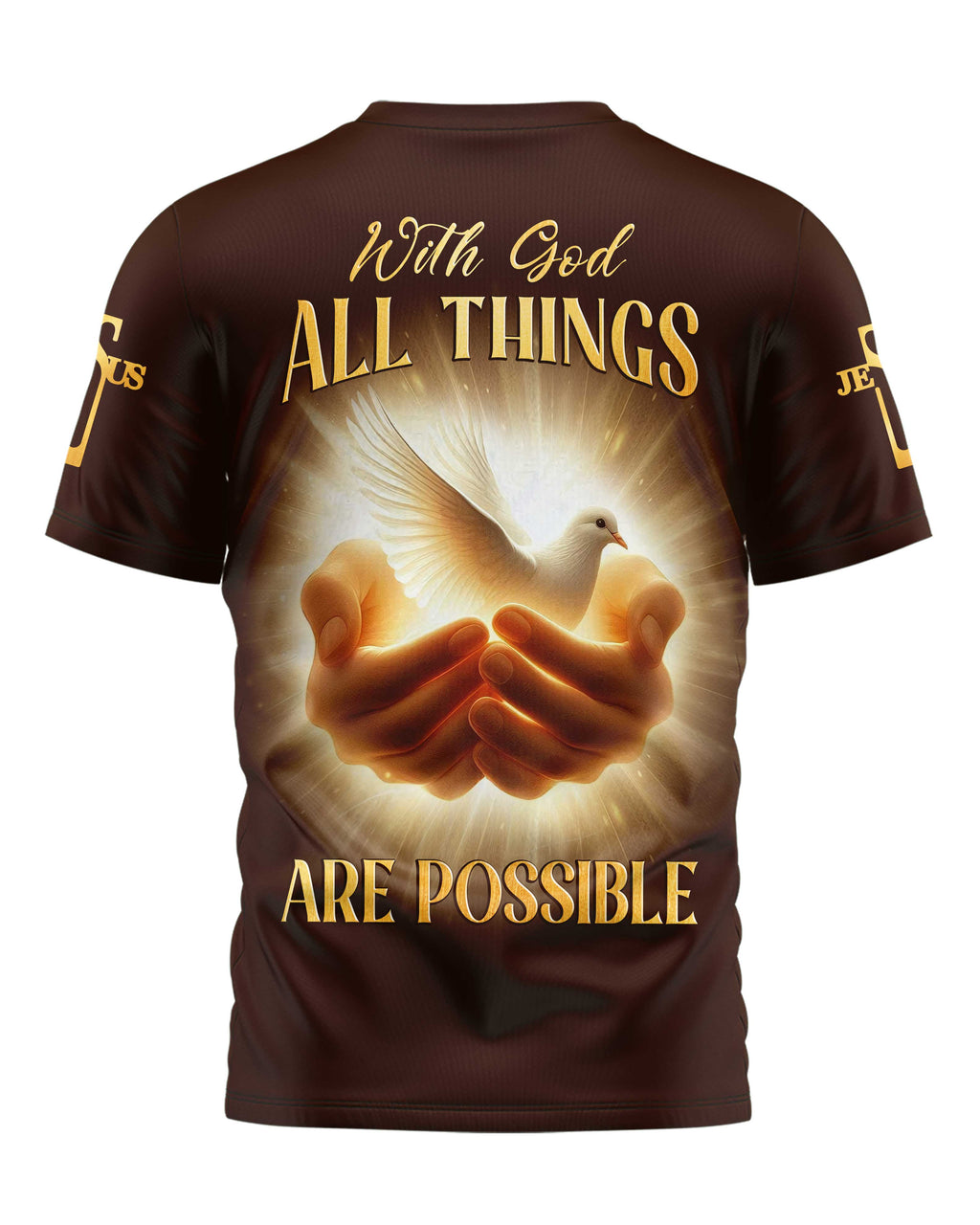 With God All Things Are Possible All Over Print T-Shirt