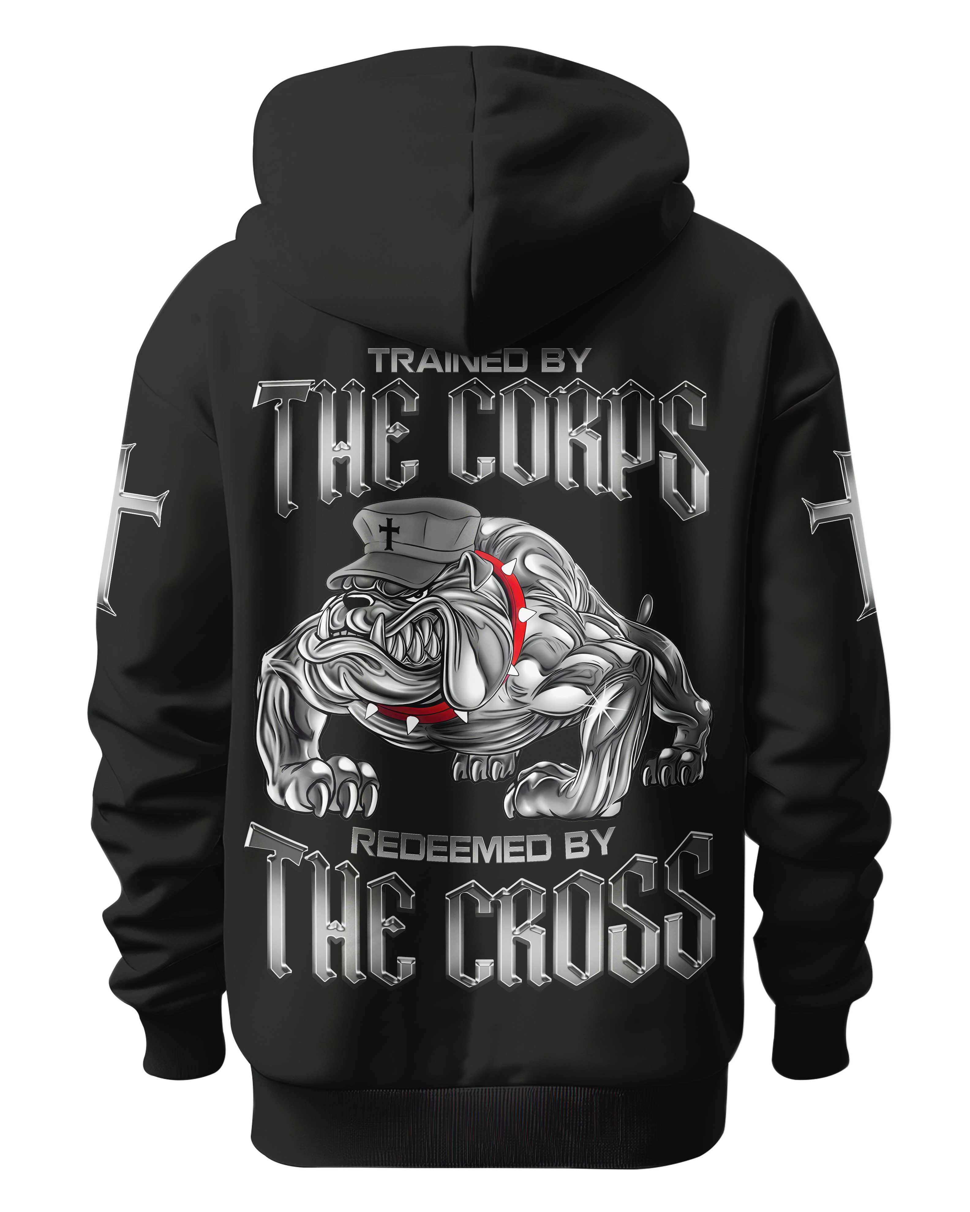 Trained By The Corps Redeemed By The Cross Hoodie