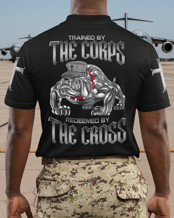 Trained By The Corps Redeemed By The Cross Polo
