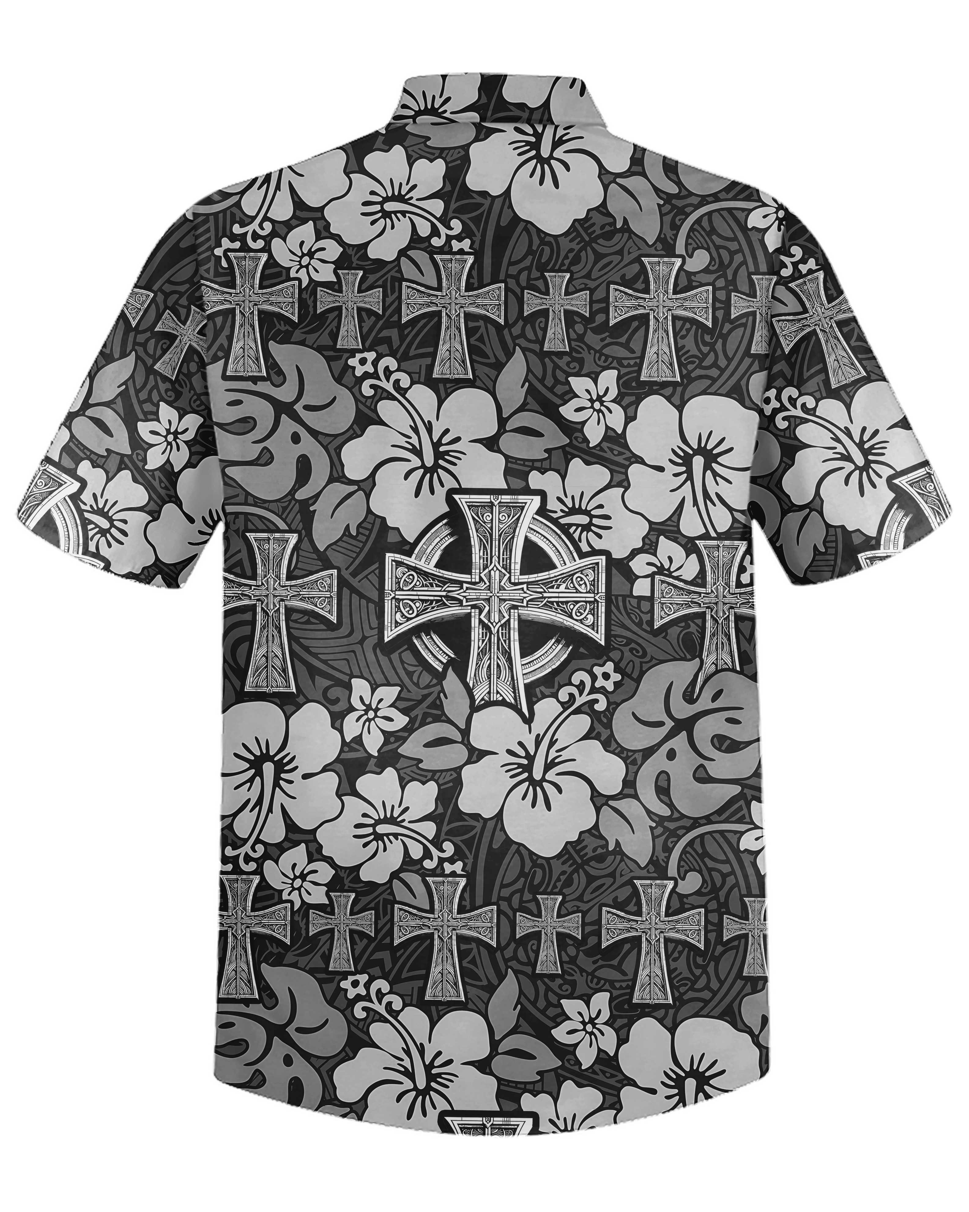 Celtic Cross Hibiscus Hawaiian T-Shirt