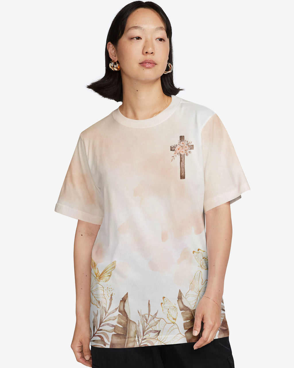 Hot Mess but Blessed Mama All Over Print T-shirt