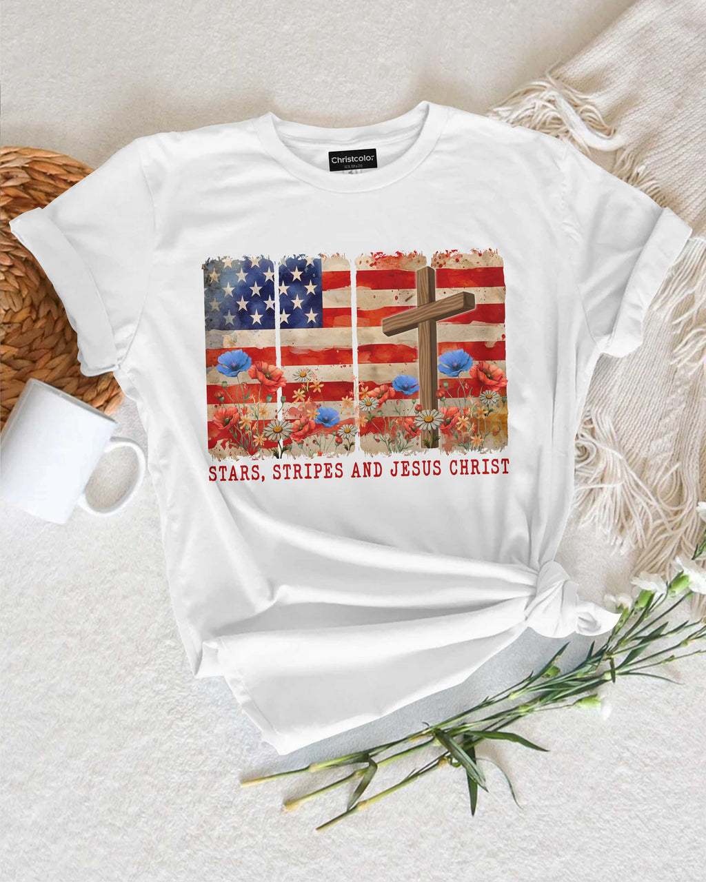 Stars, Stripes and Jesus Christ T-Shirt