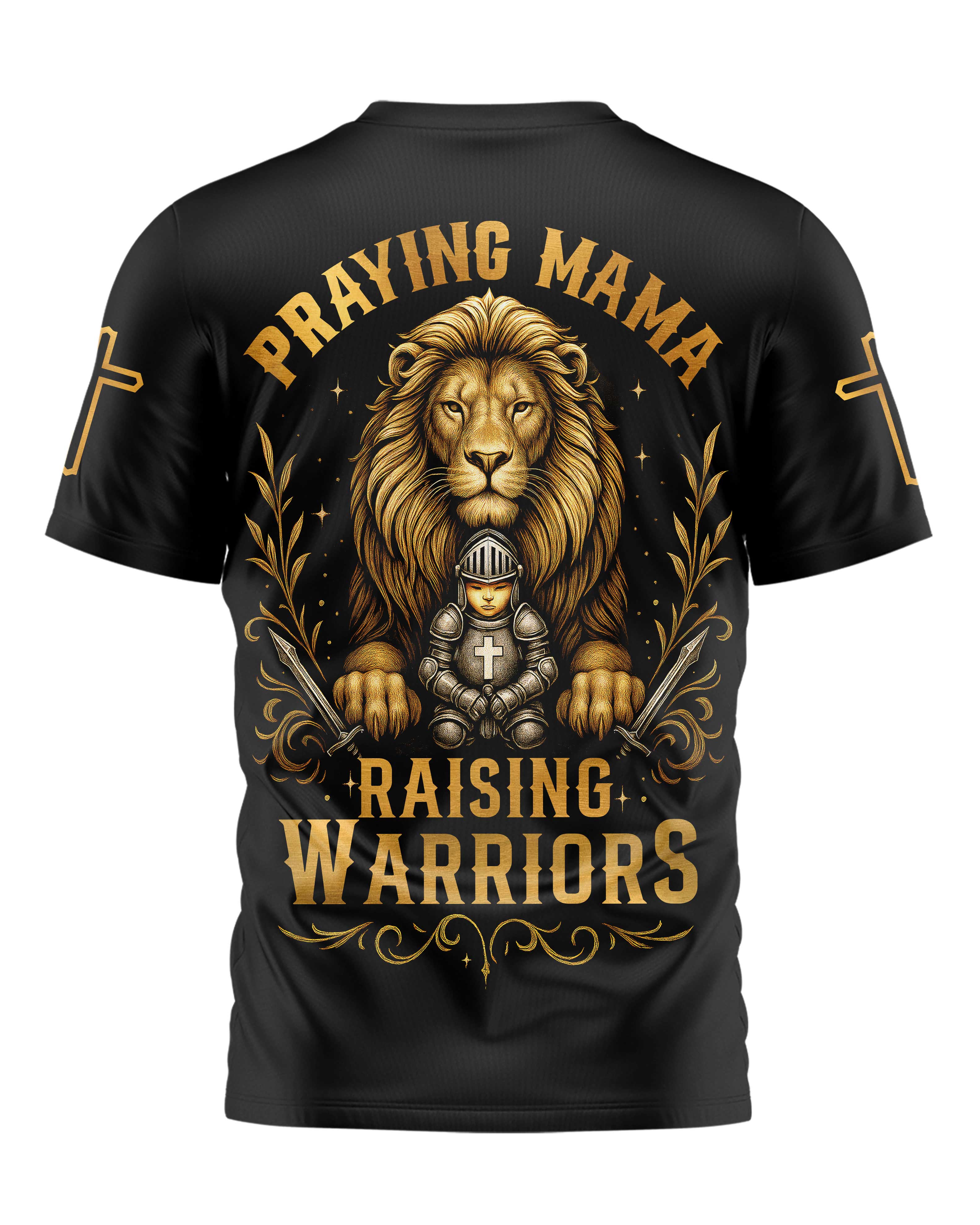 Praying Mama Raising Warriors All Over Print T-shirt