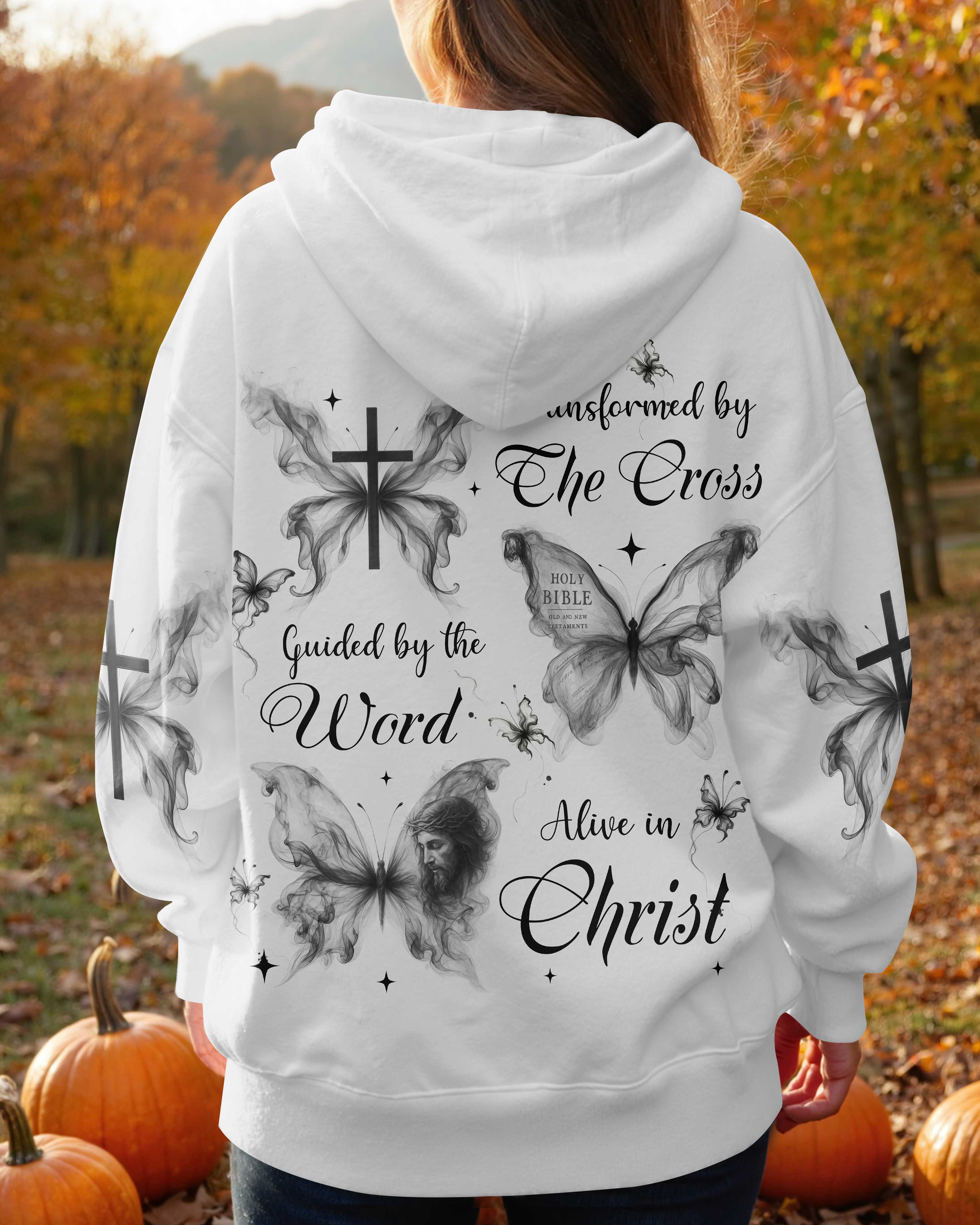 Transformed By The Cross Guided By The Word Alive In Christ T-Shirt