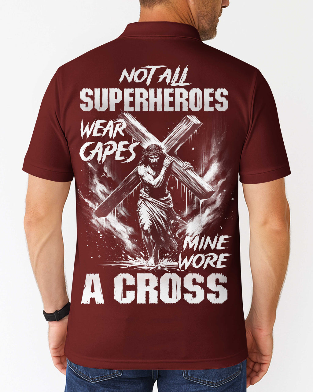 Not All Superheroes Wear Capes All Over Print Polo T-Shirt