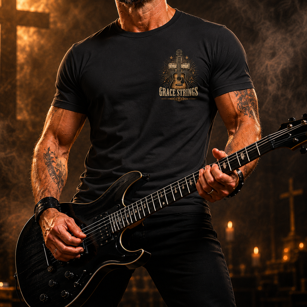 Grace Strings Built On The Rock T-Shirt