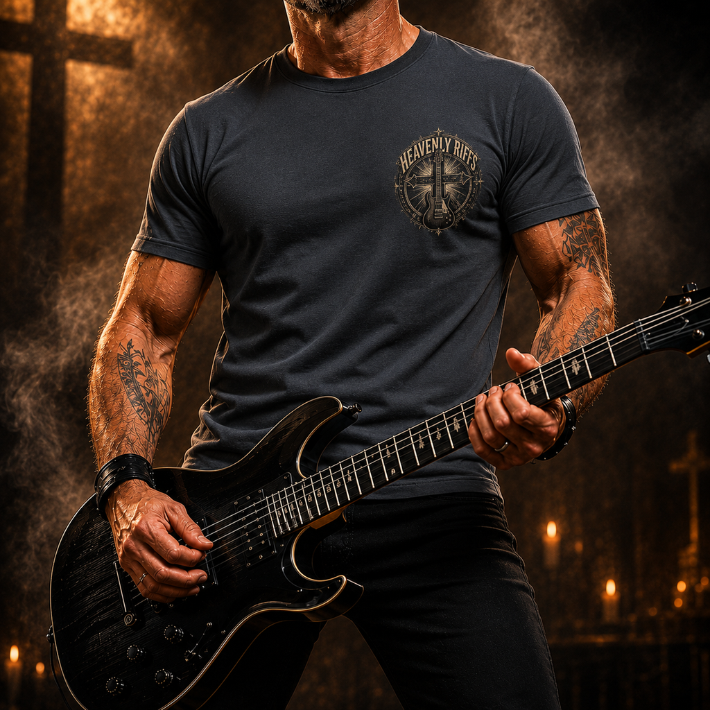 Heavenly Riffs Redeemed & Resolute T-Shirt