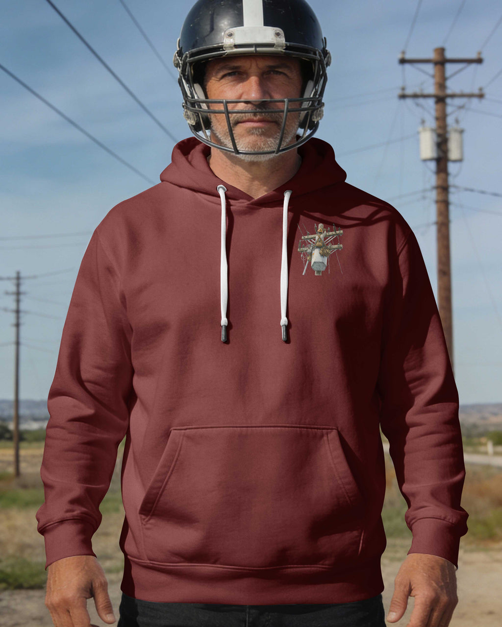 This Lineman Fixes What Storms Break With The Strength God Gives Hoodie