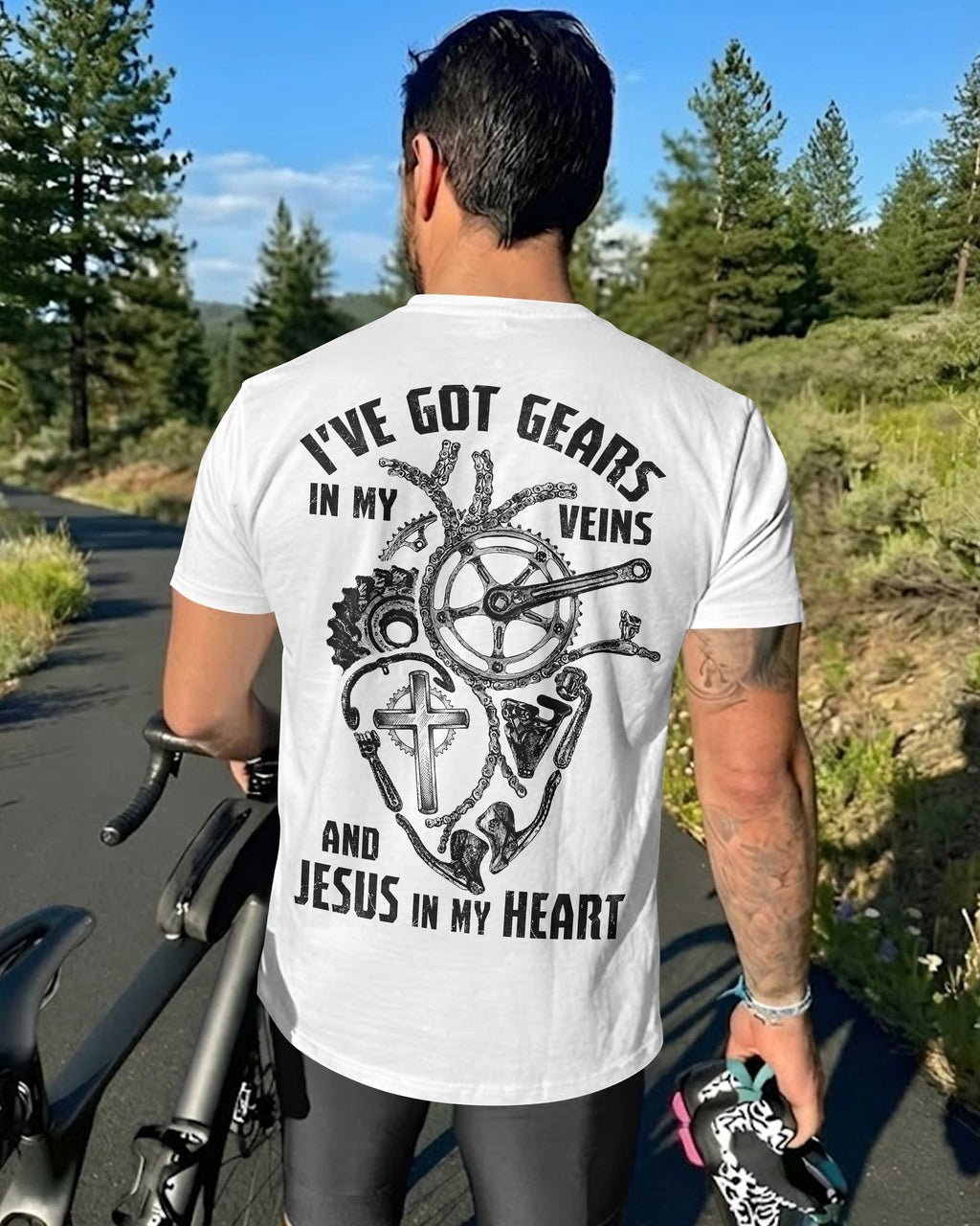 I've Got Gears In My Veins And Jesus In My Heart T-Shirt