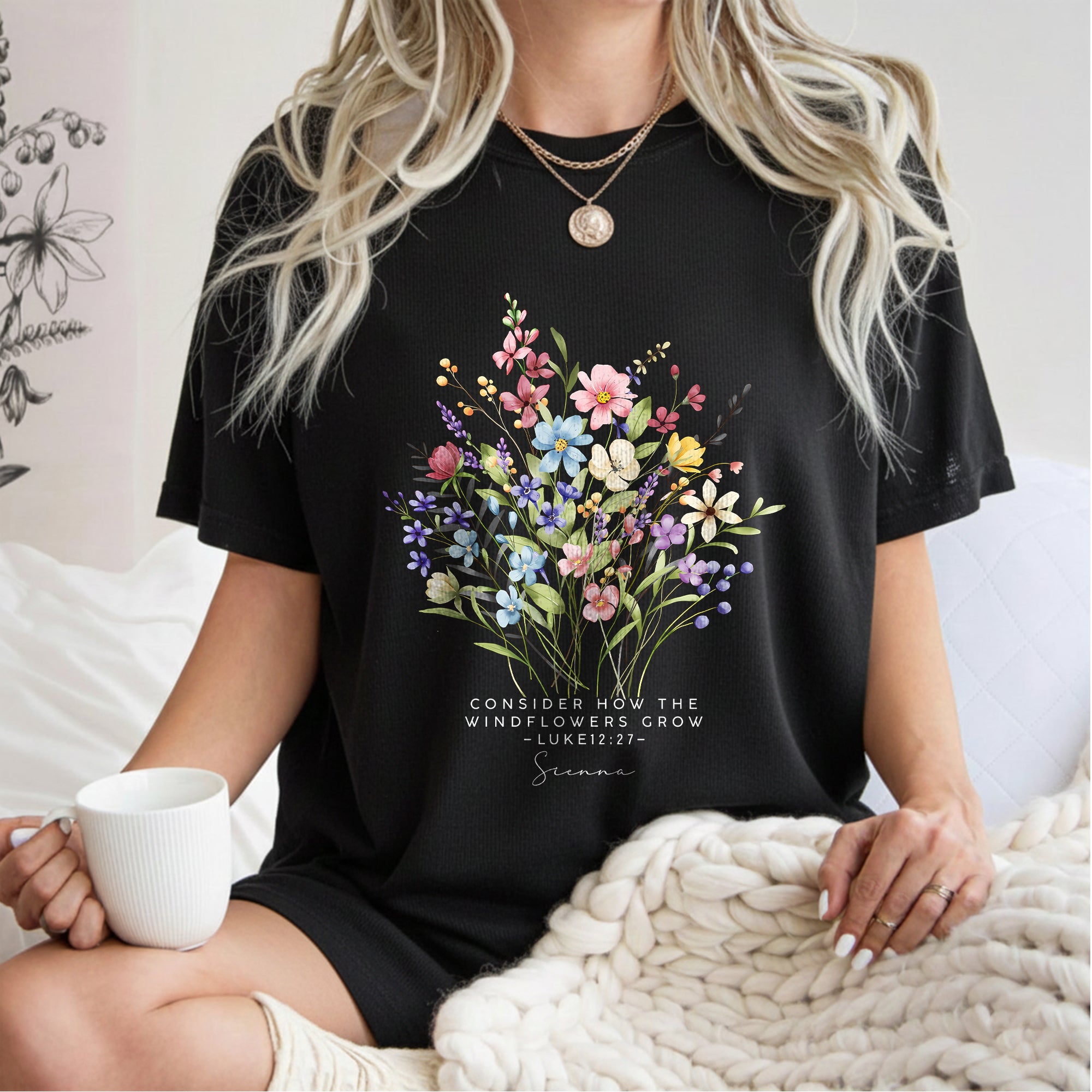 Consider How The Wildflowers Grow Gardening T-Shirt