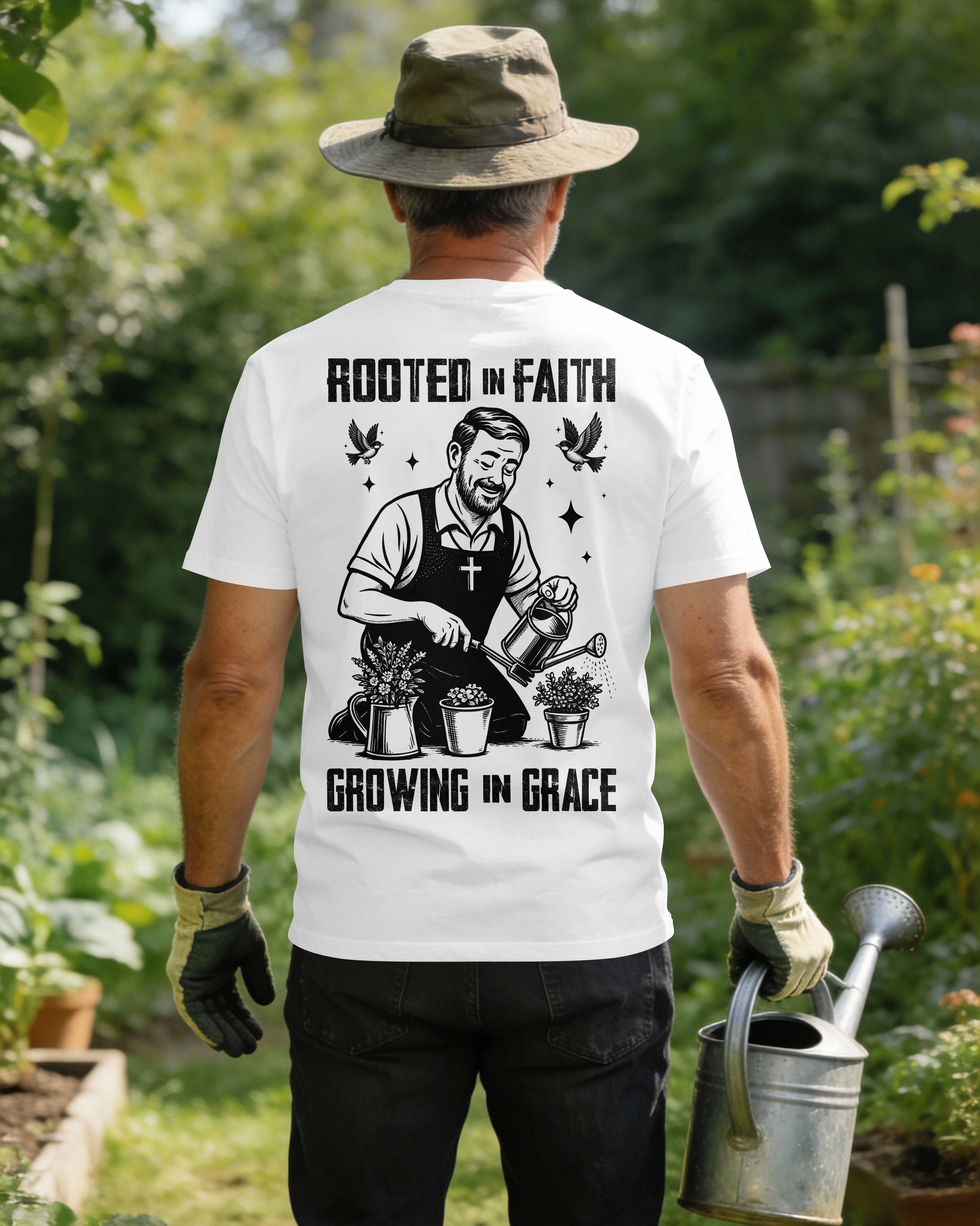 Rooted In Faith Growing In Grace T-Shirt