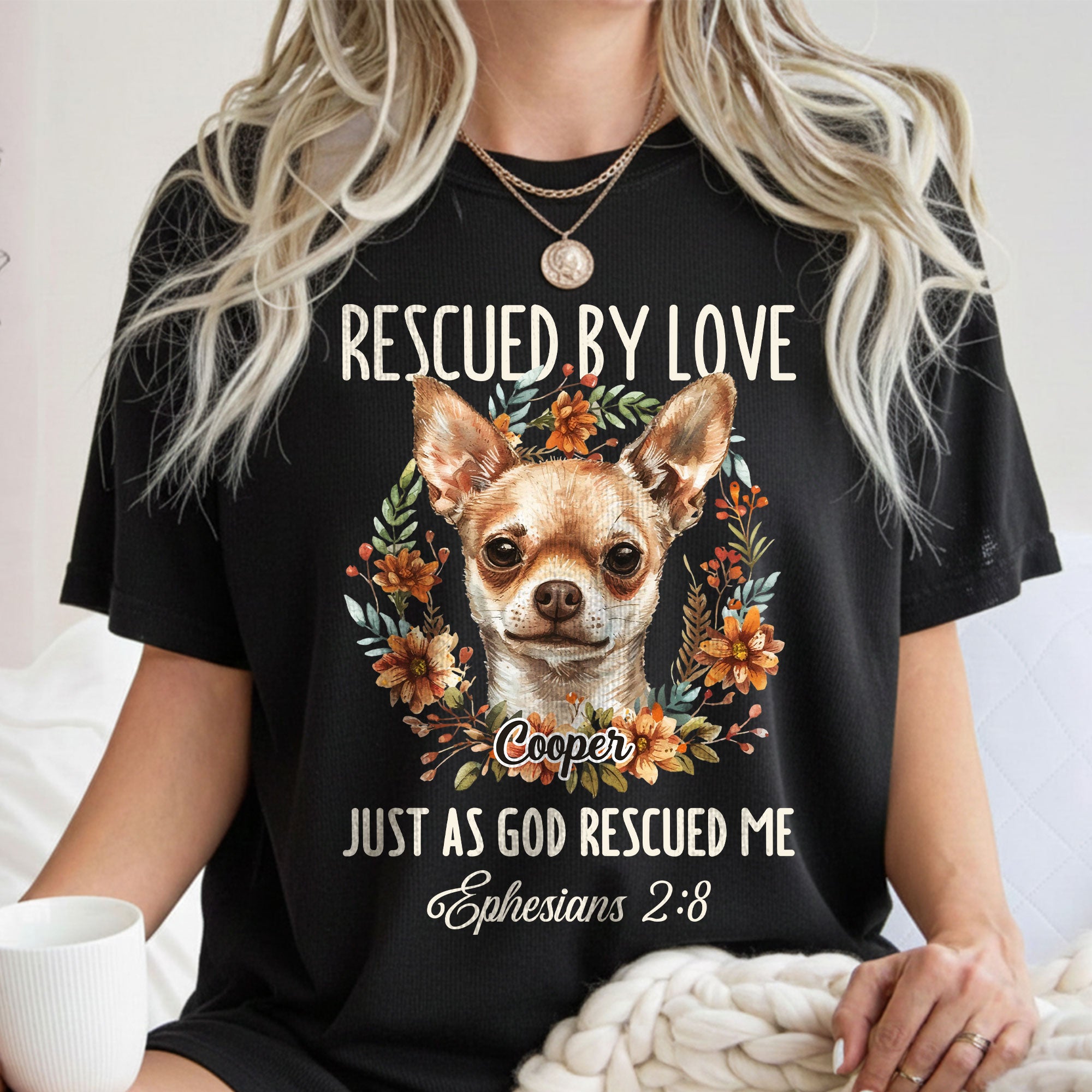 Rescued By Love Just As God Rescued Me T-Shirt