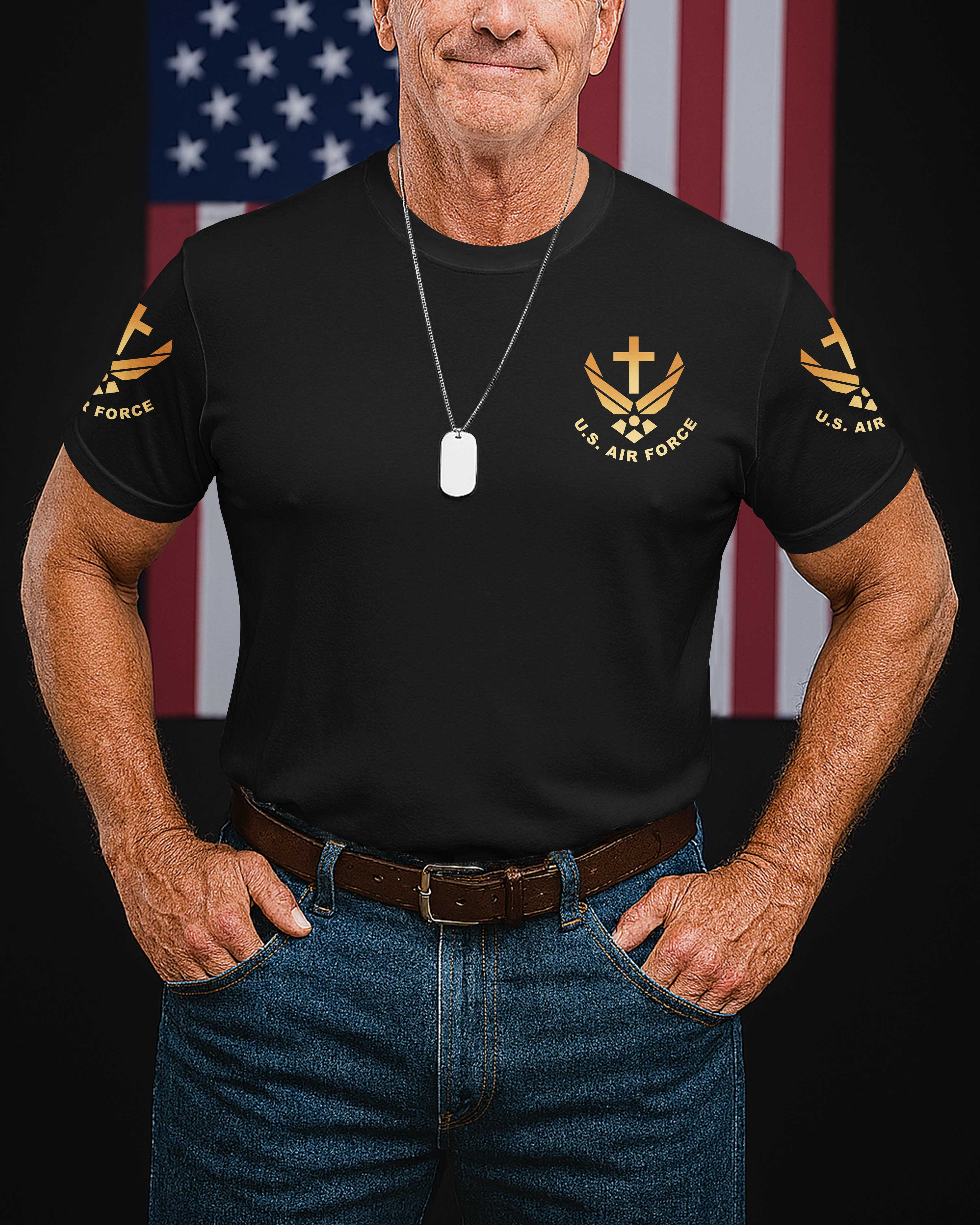 I Flew With The Air Force All Over Print T-Shirt