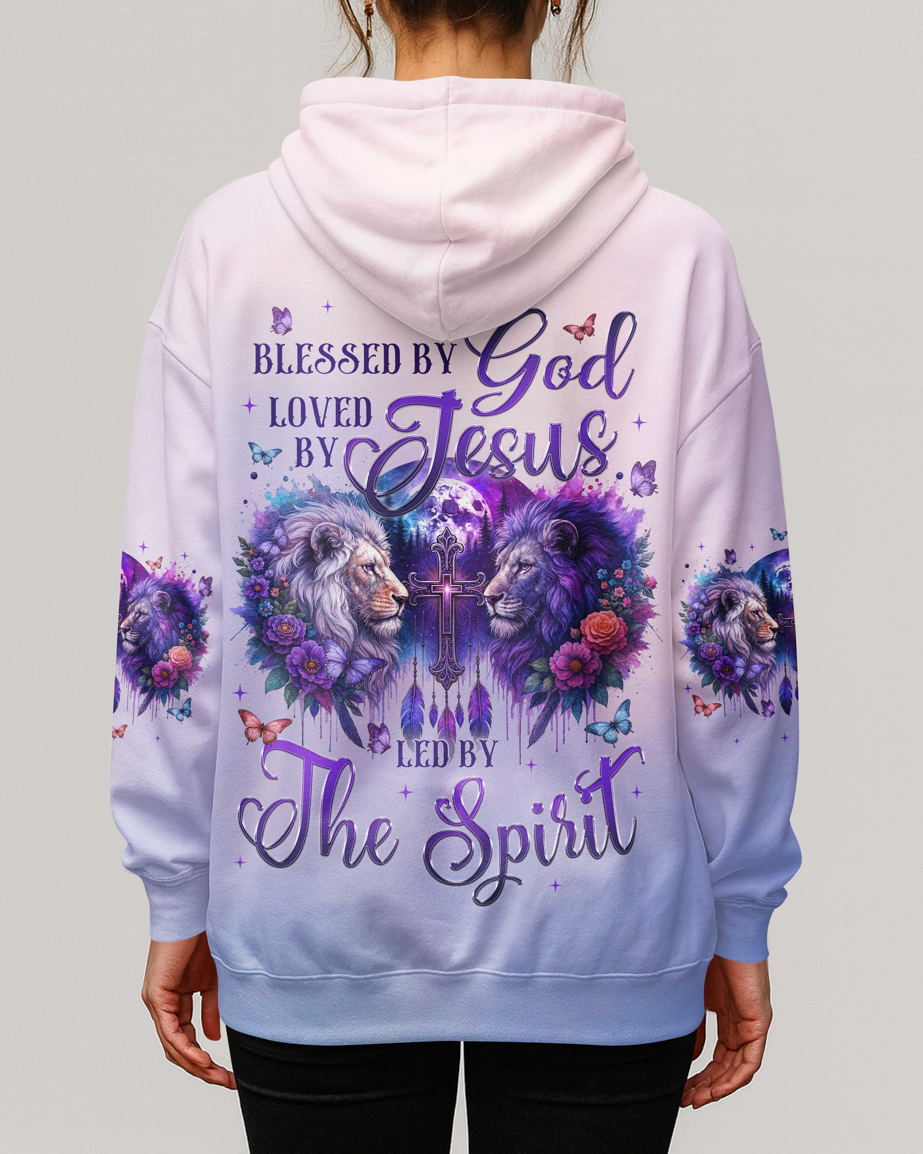 Blessed By God Loved By Jesus Led By The Spirit T-Shirt