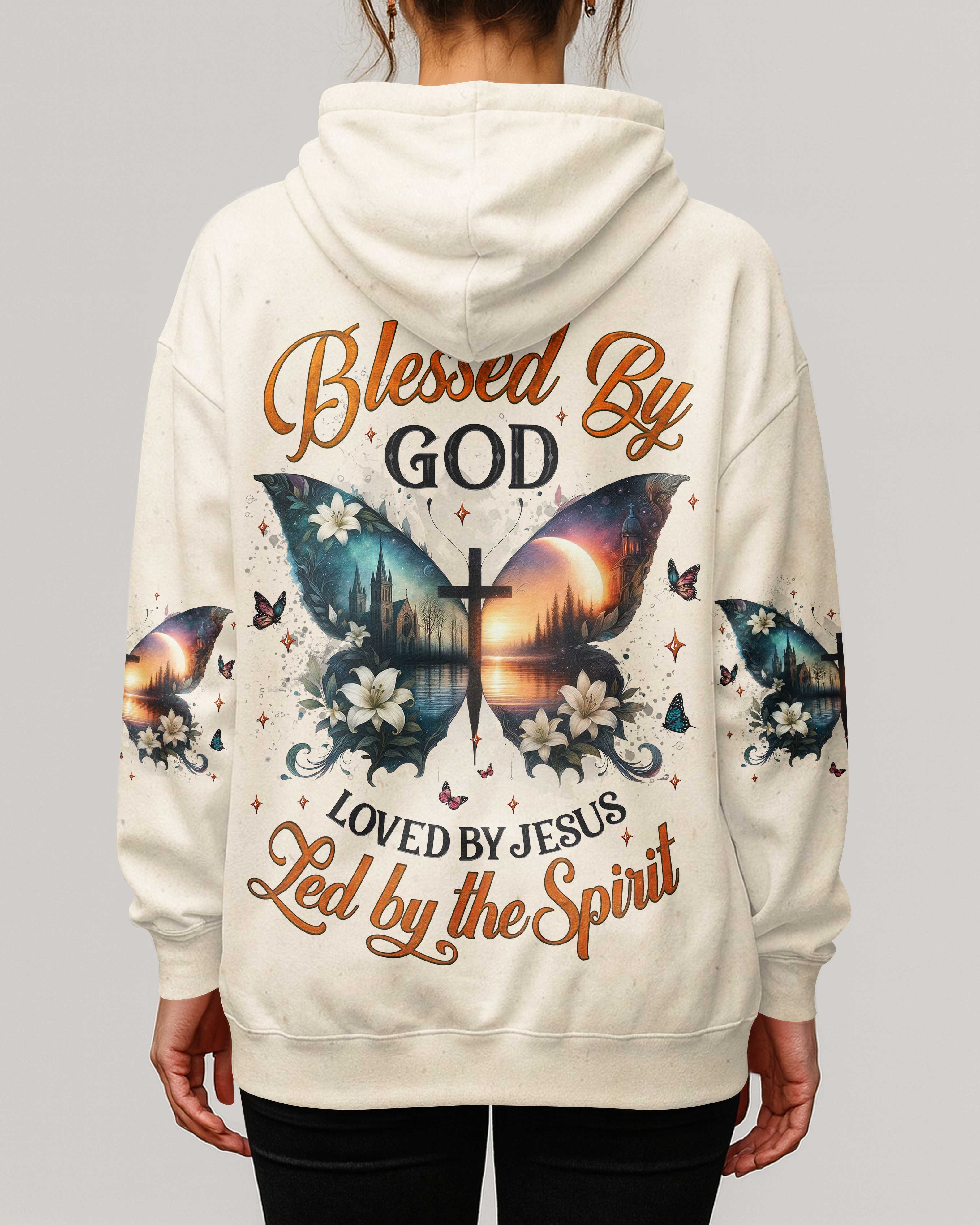 Blessed By God Loved By Jesus Led By The Spirit T-Shirt