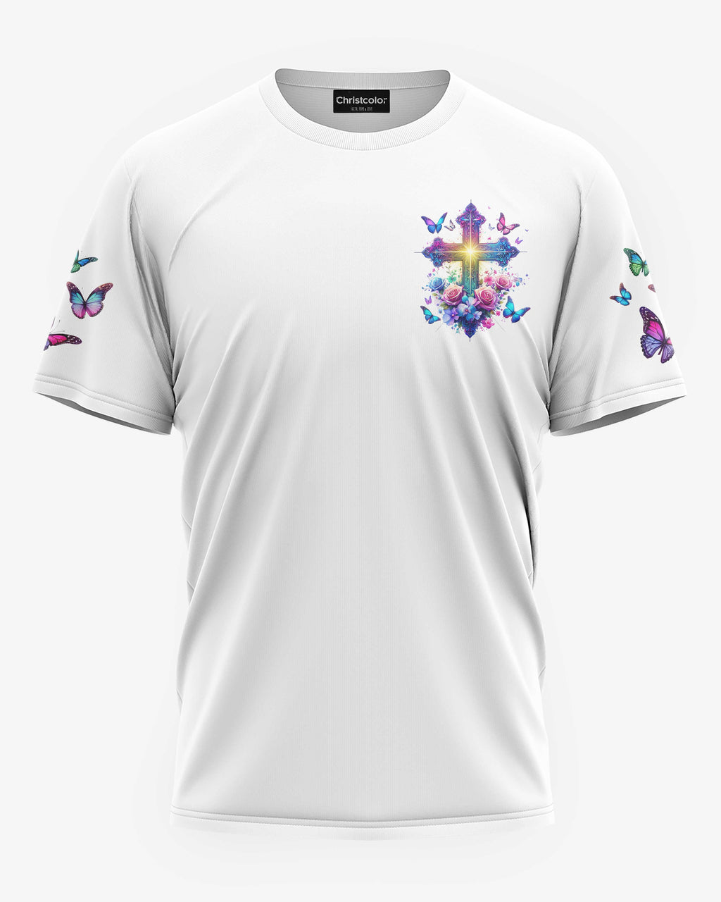 When Butterflies Appear All Over Print T-shirt
