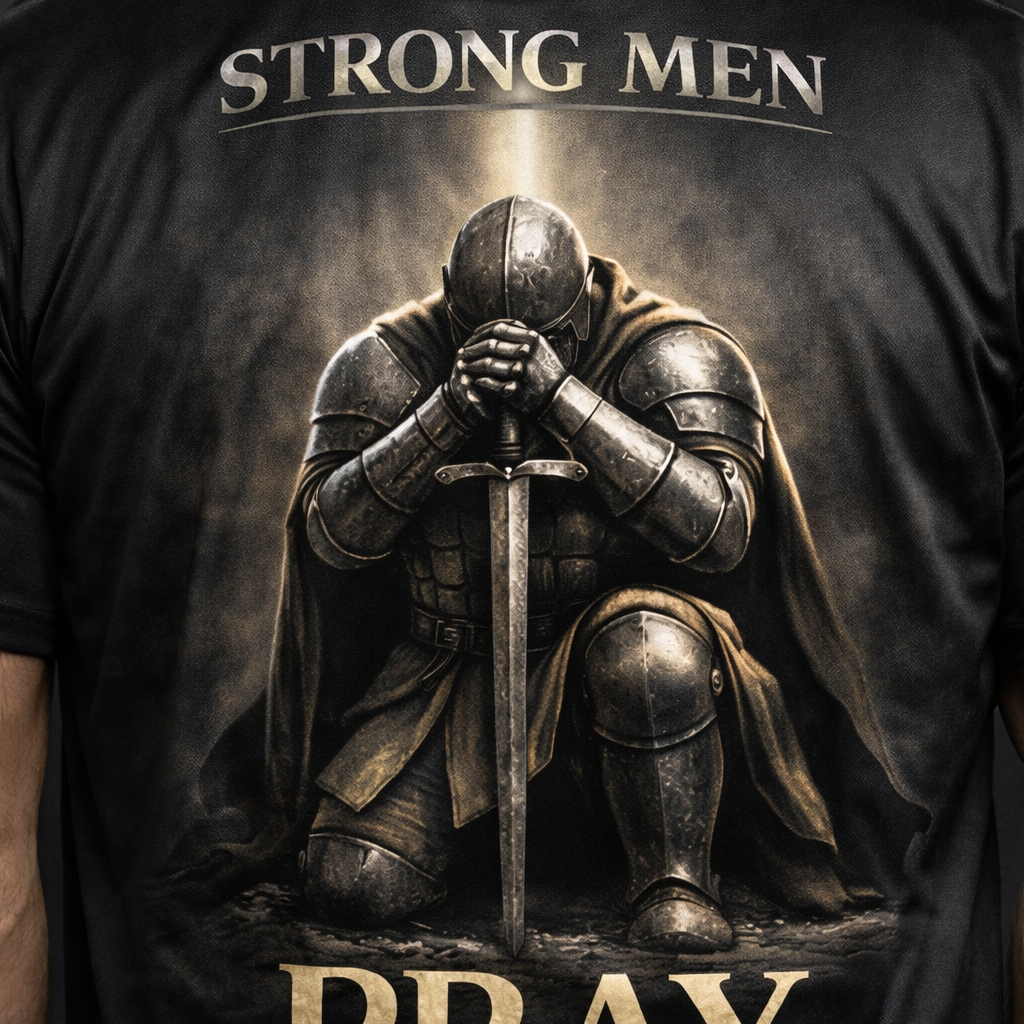 Strong Men Pray T-Shirt