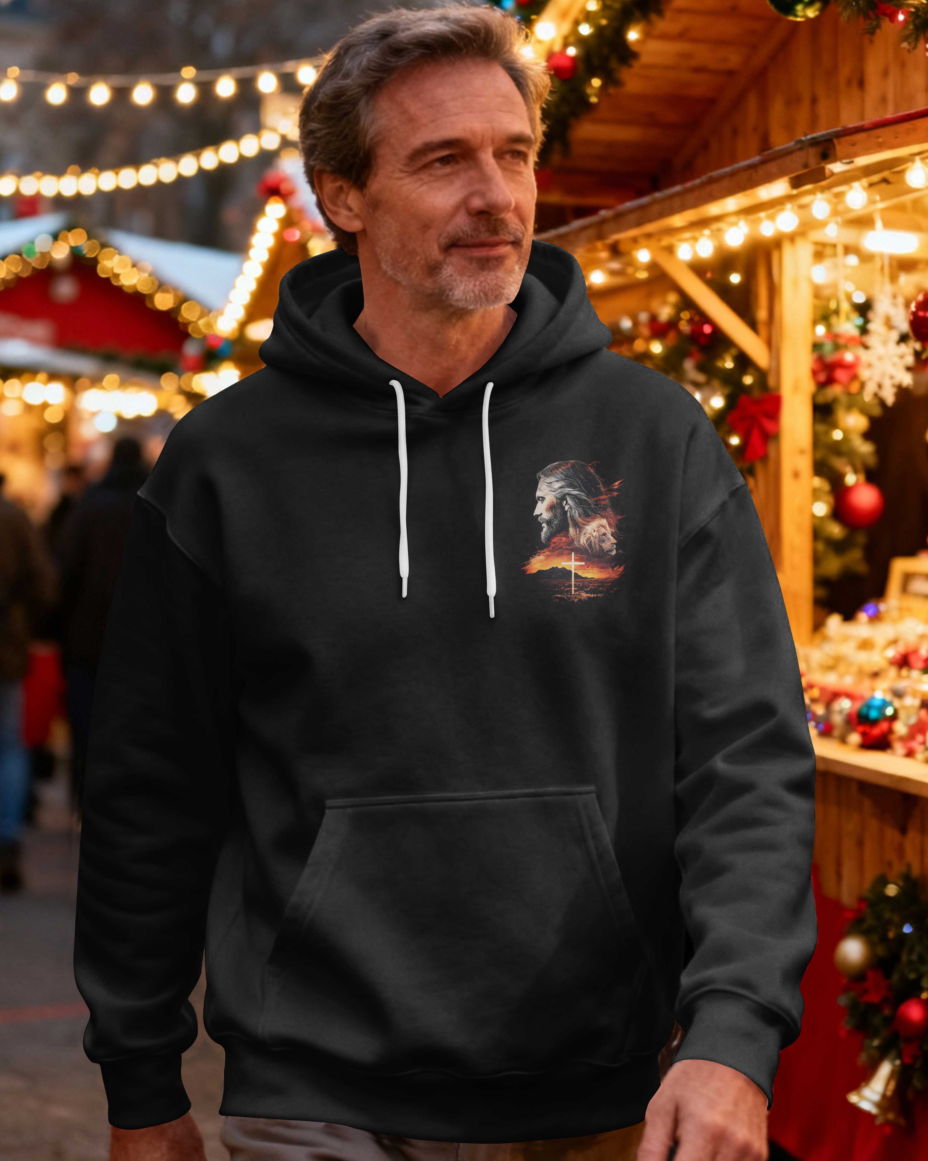 He Carried The Cross Not Because He Was Weak But Because True Strength Knows When To Sacrifice Hoodie