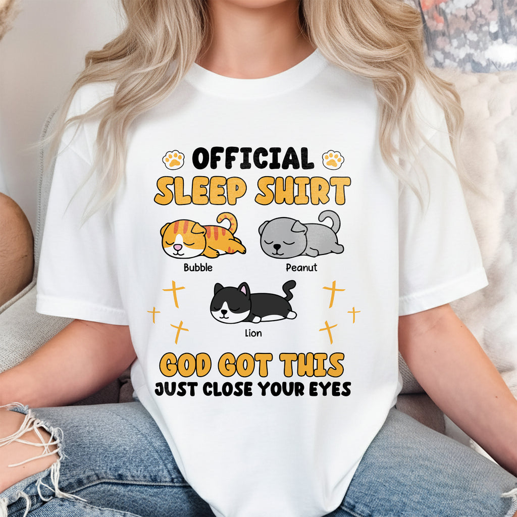 Official Sleep Shirt God Got This Just Close Your Eyes T-Shirt