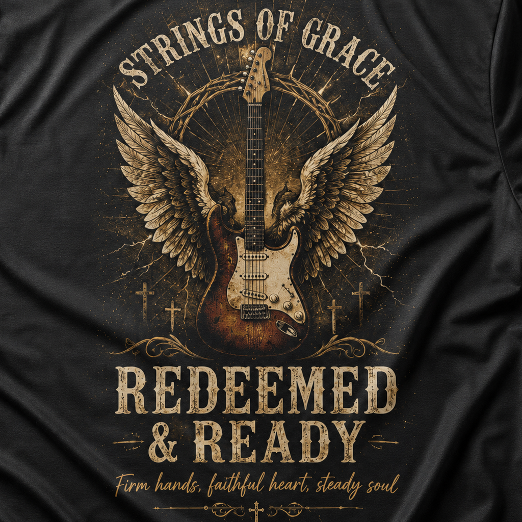 Strings Of Grace Courage Redeemed & Ready T-Shirt